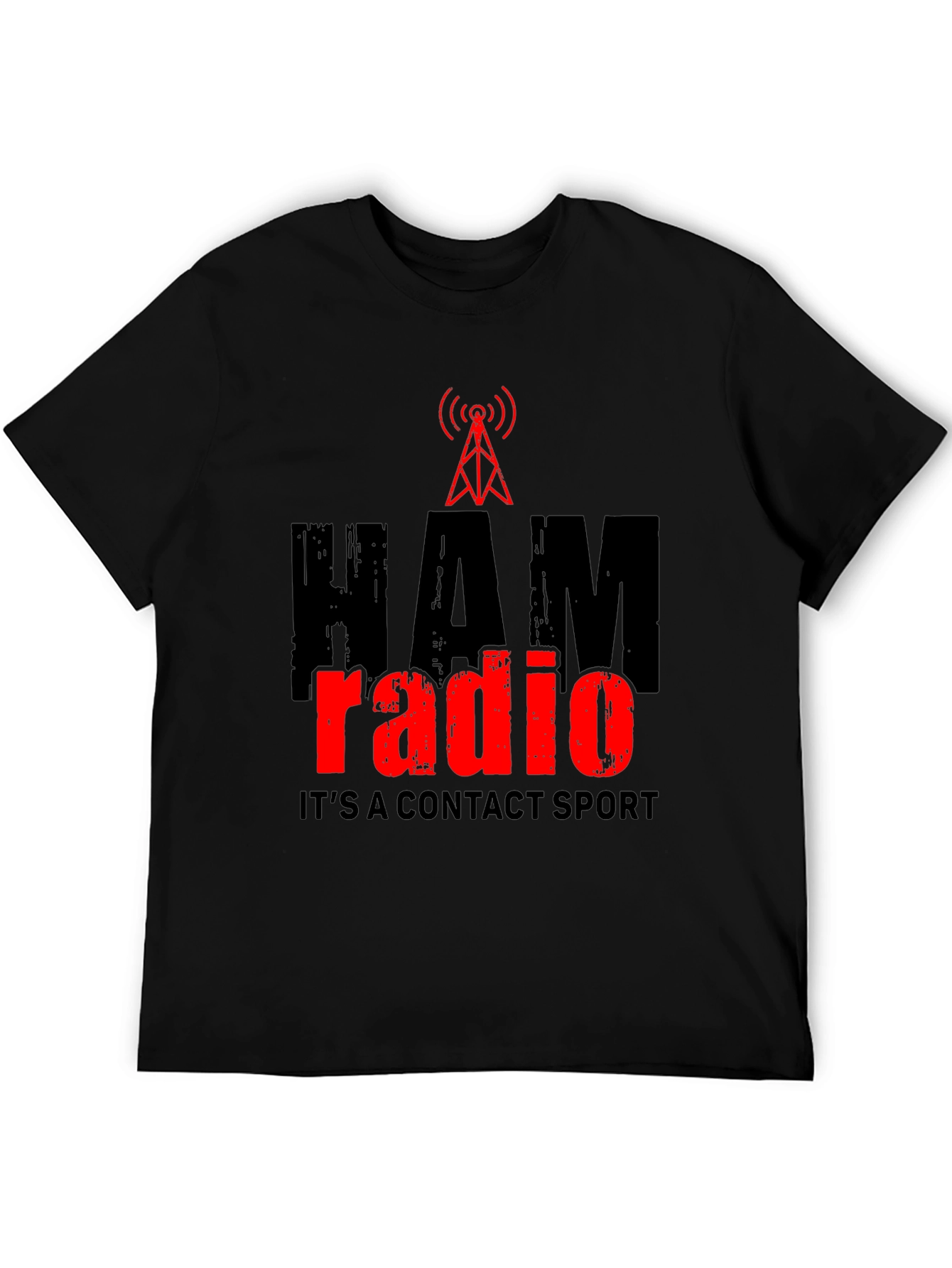 HAM Radio Contact Sport T-Shirt - Black