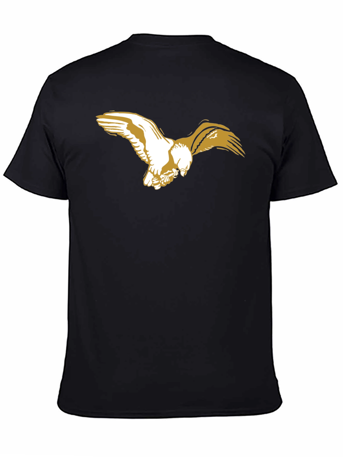 Black Tee with Eagle Design