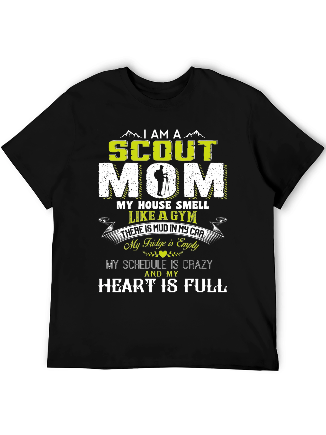 Scout Mom Graphic T-Shirt - Crazy Schedule Full Heart