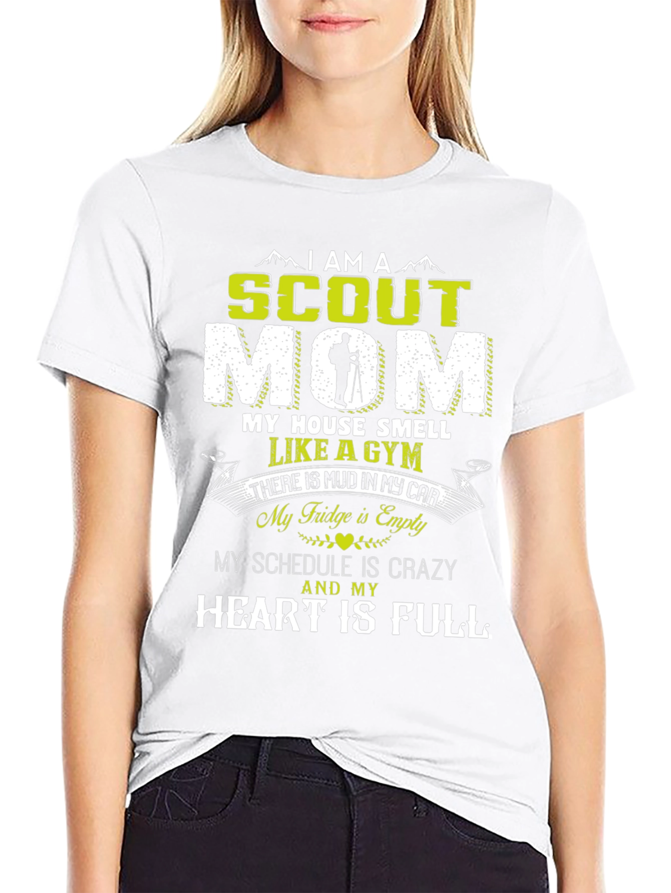 Scout Mom Graphic T-Shirt - Crazy Schedule Full Heart