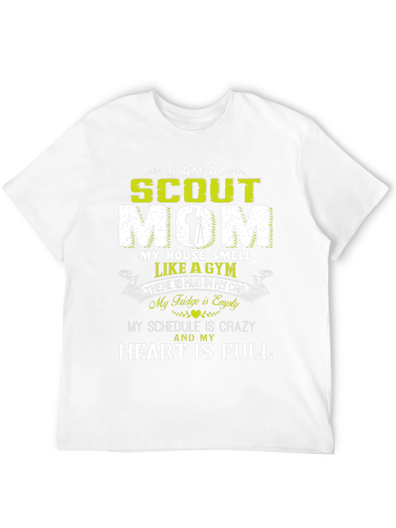 Scout Mom Graphic T-Shirt - Crazy Schedule Full Heart