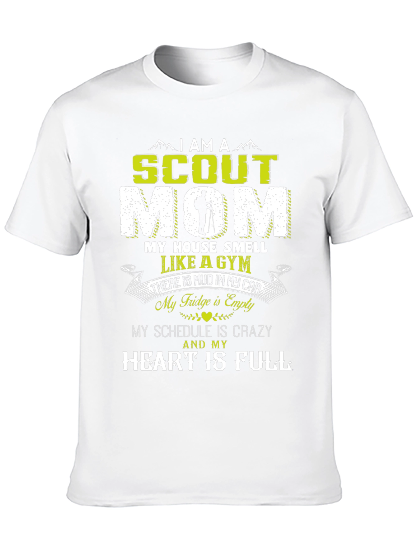 Scout Mom Graphic T-Shirt - Crazy Schedule Full Heart