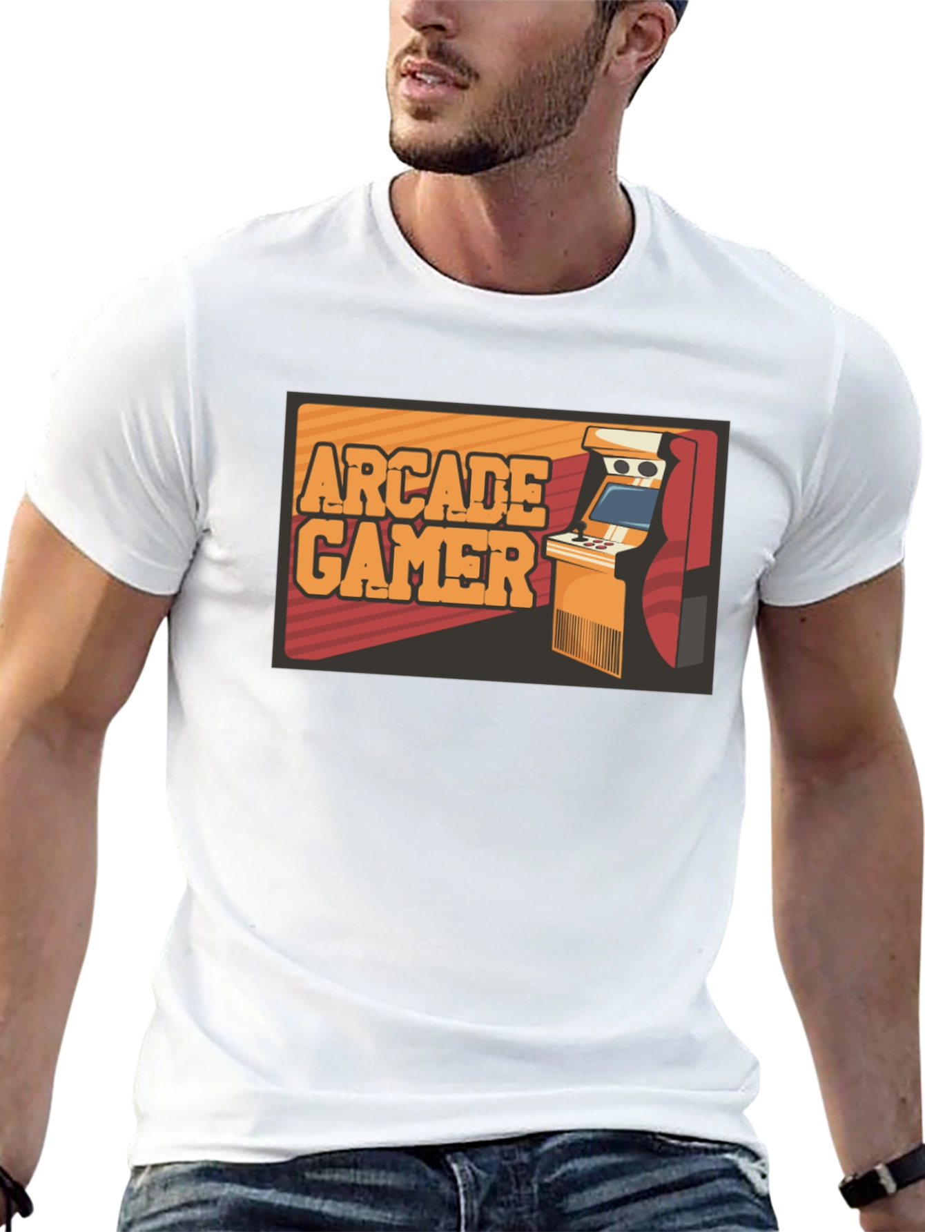 Arcade Gamer Black T-Shirt - Retro Gaming Style