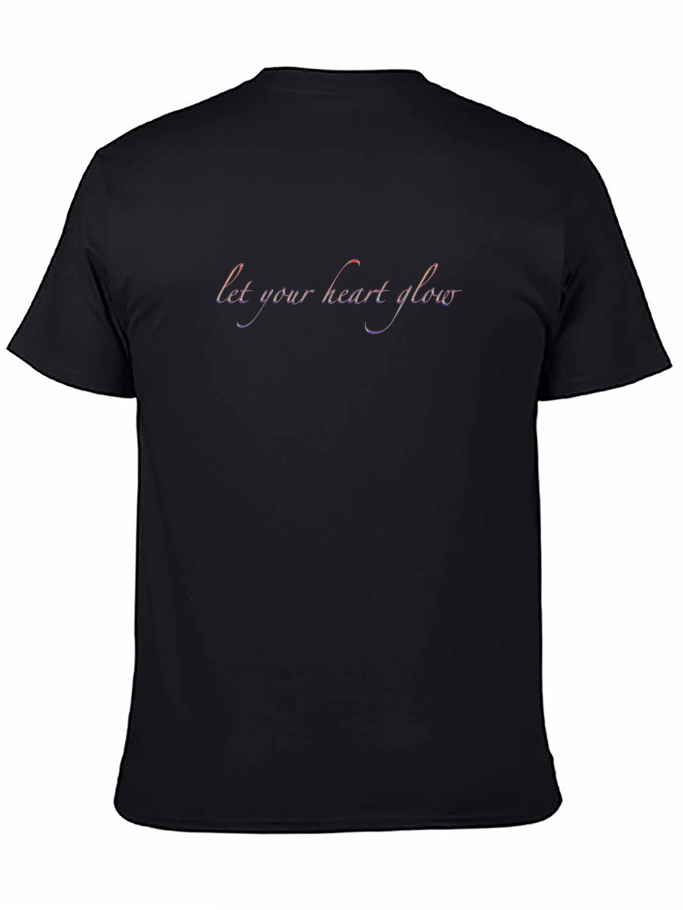 Let Your Heart Glow Black T-Shirt