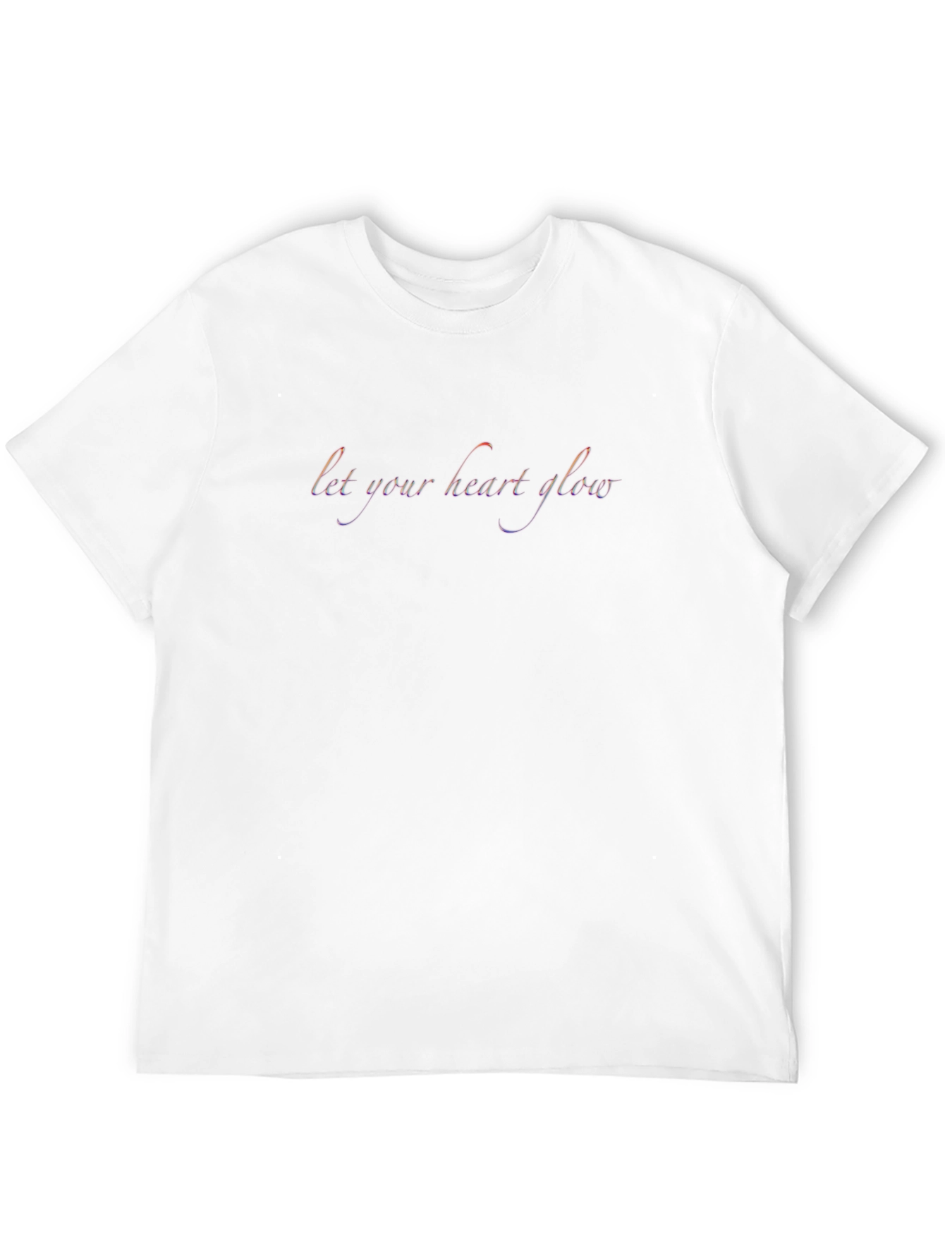Let Your Heart Glow Black T-Shirt