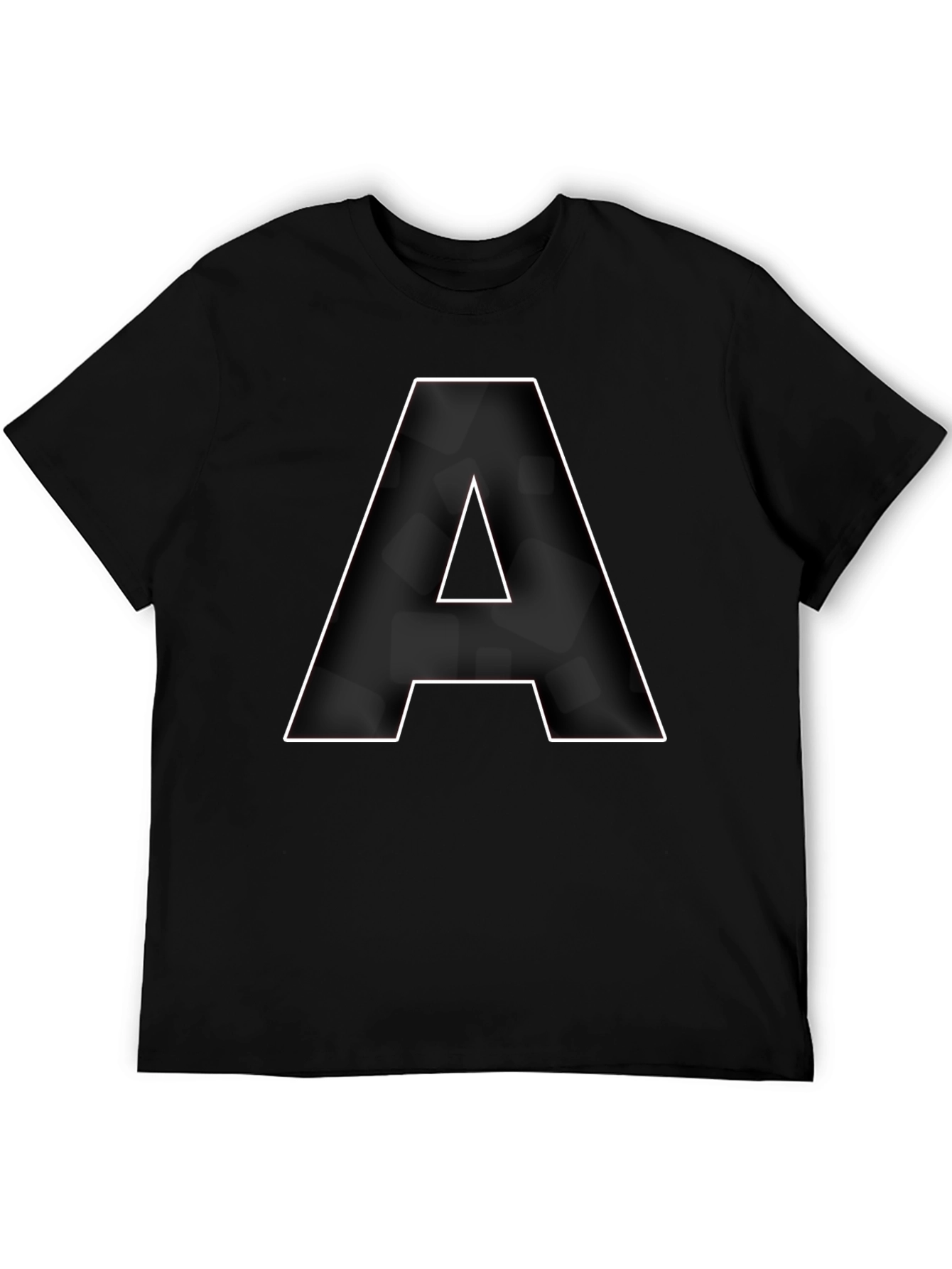 Bold A Graphic Tee - Classic Black Cotton T-Shirt