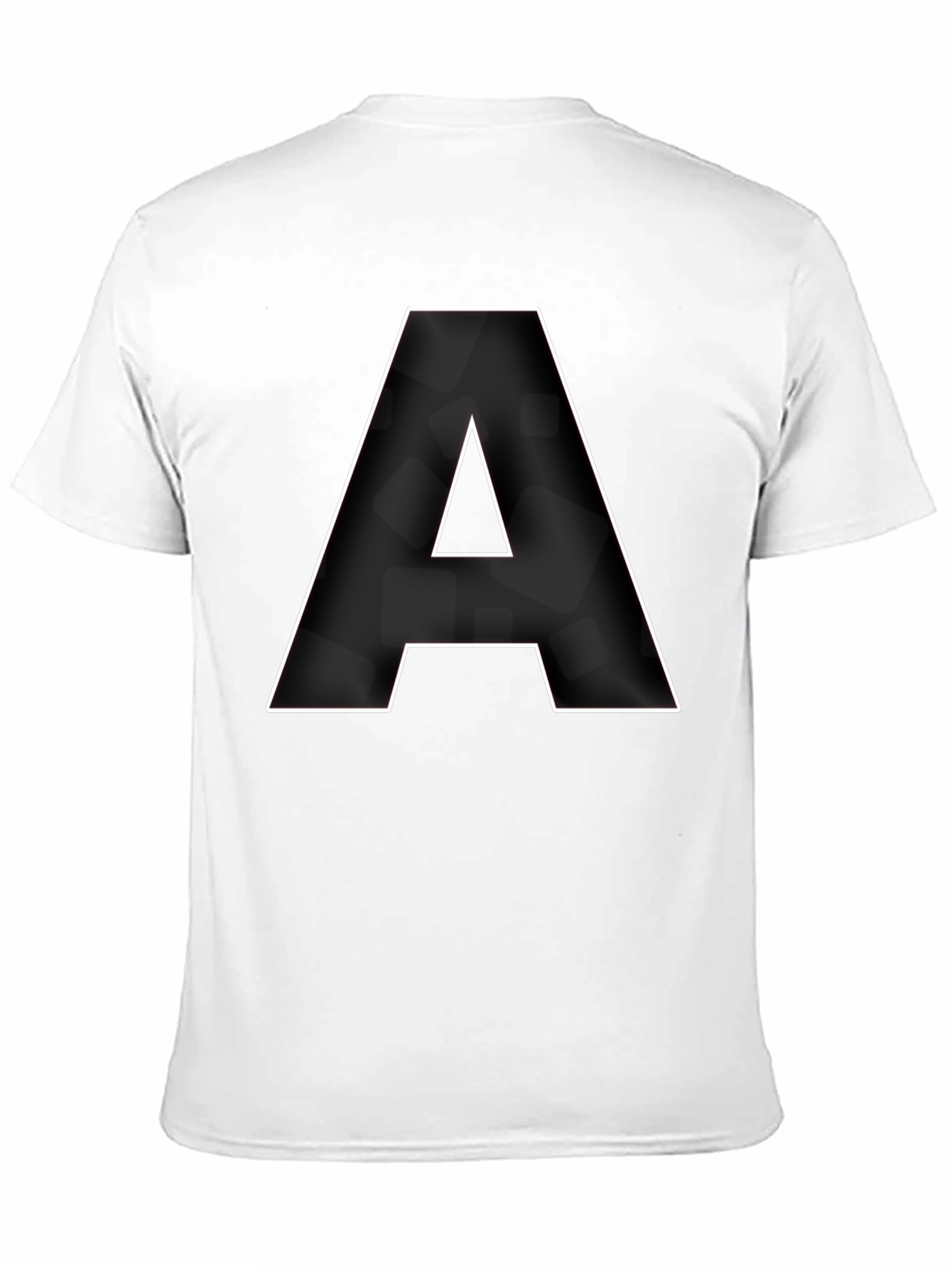 Bold A Graphic Tee - Classic Black Cotton T-Shirt