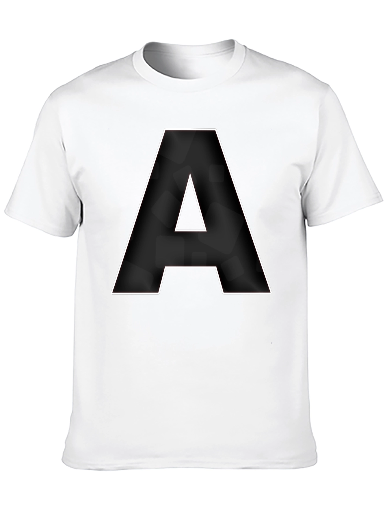 Bold A Graphic Tee - Classic Black Cotton T-Shirt