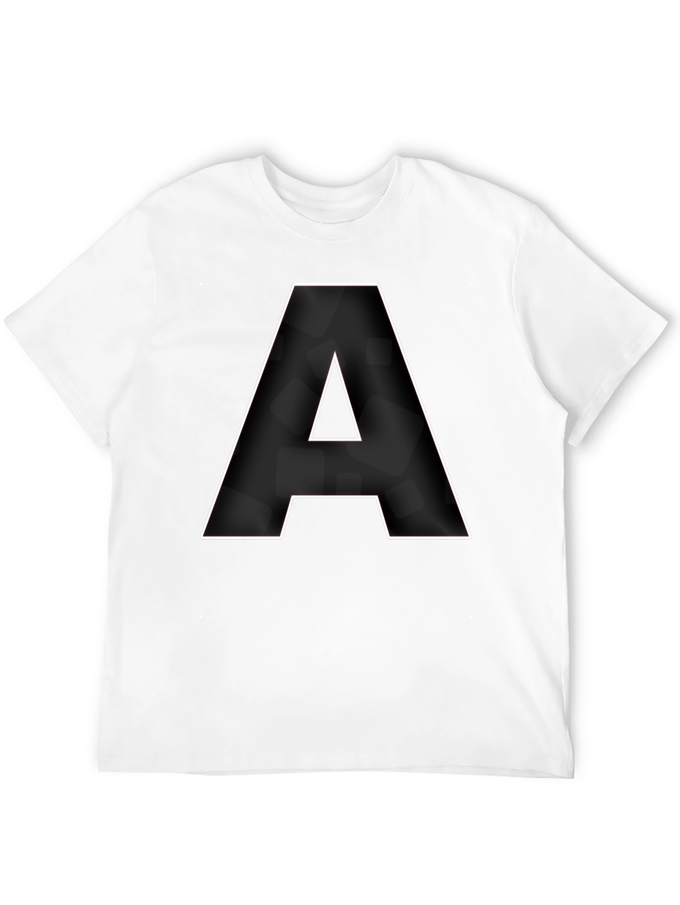 Bold A Graphic Tee - Classic Black Cotton T-Shirt