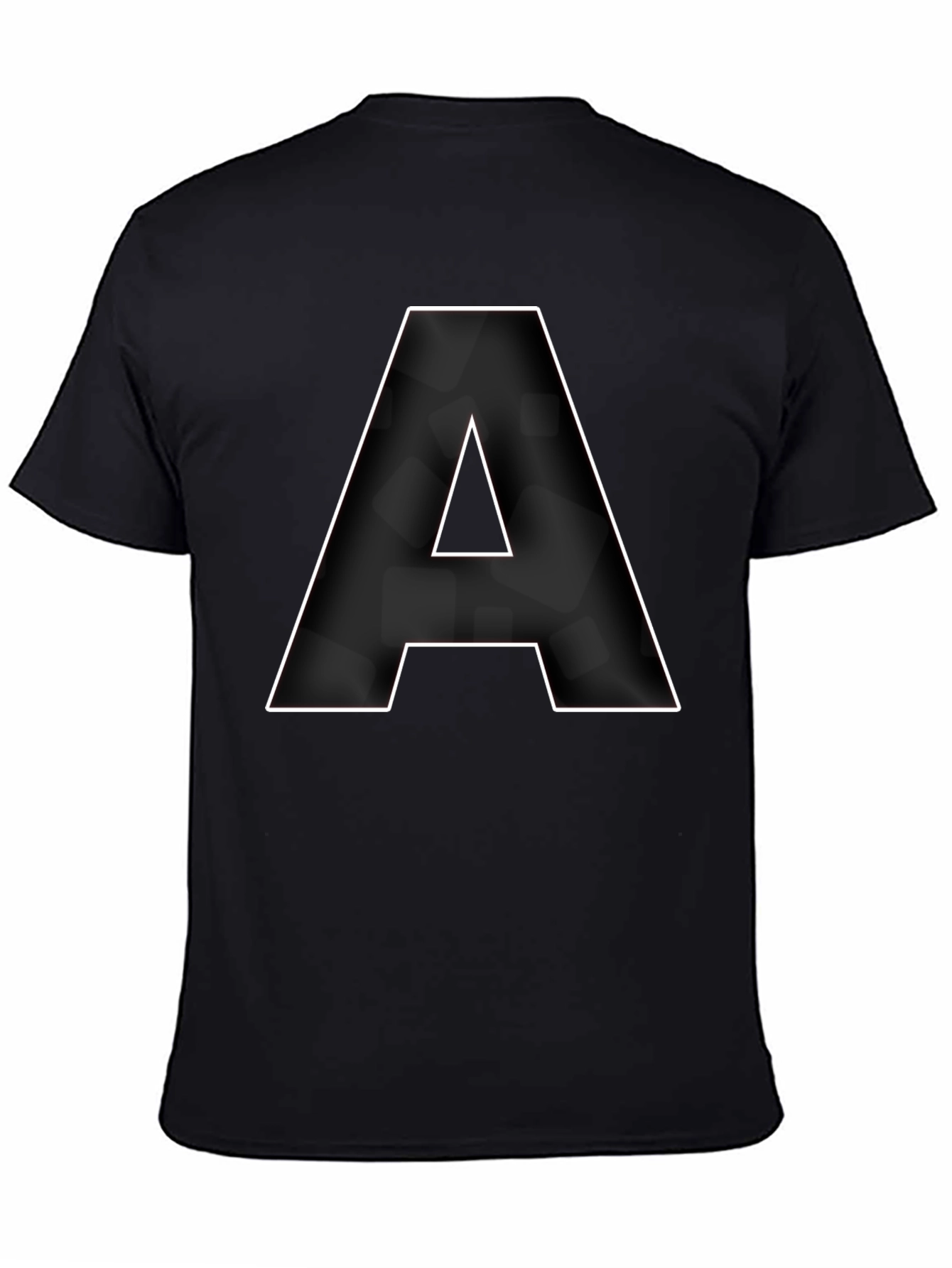 Bold A Graphic Tee - Classic Black Cotton T-Shirt