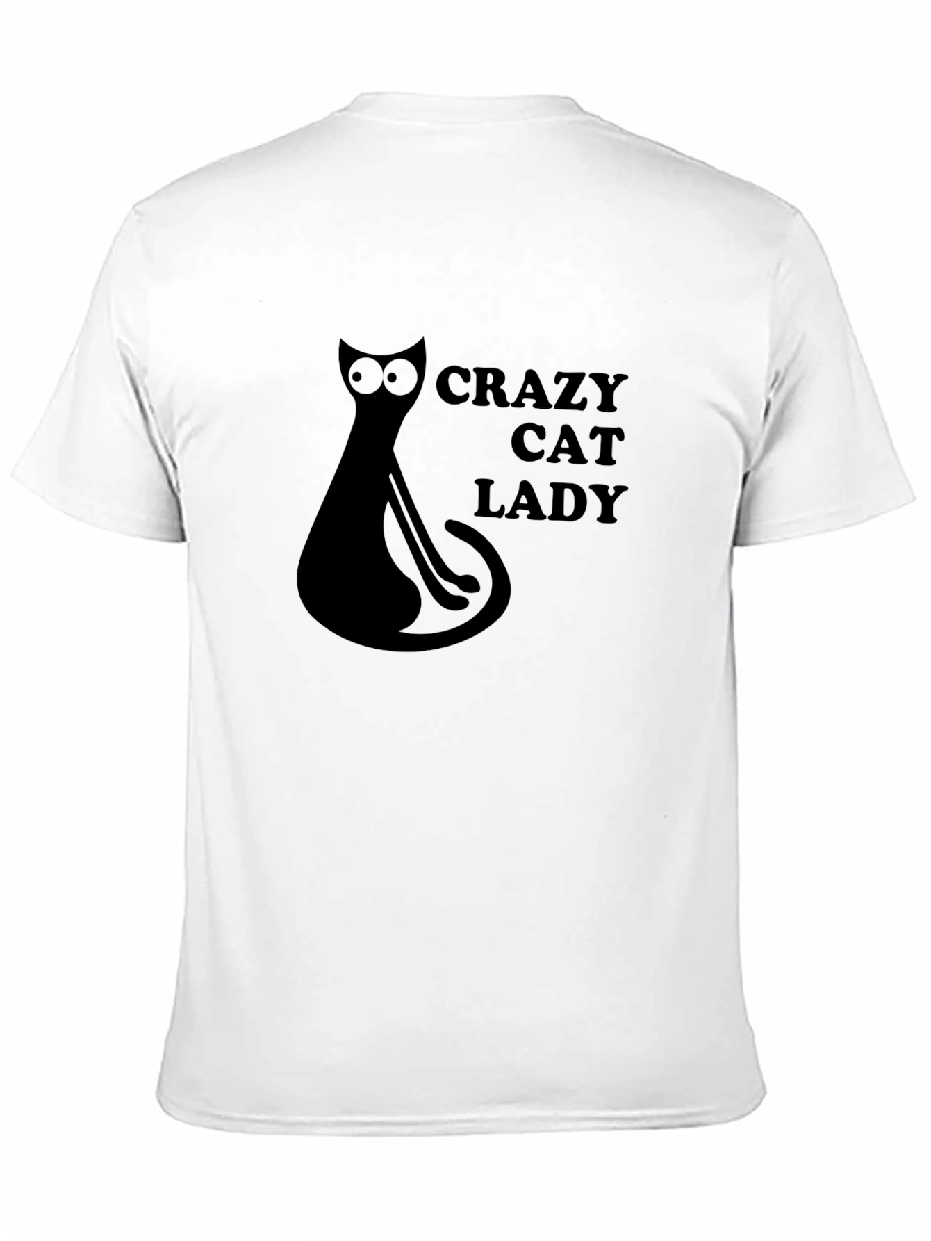 Crazy Cat Lady Black Graphic T-Shirt