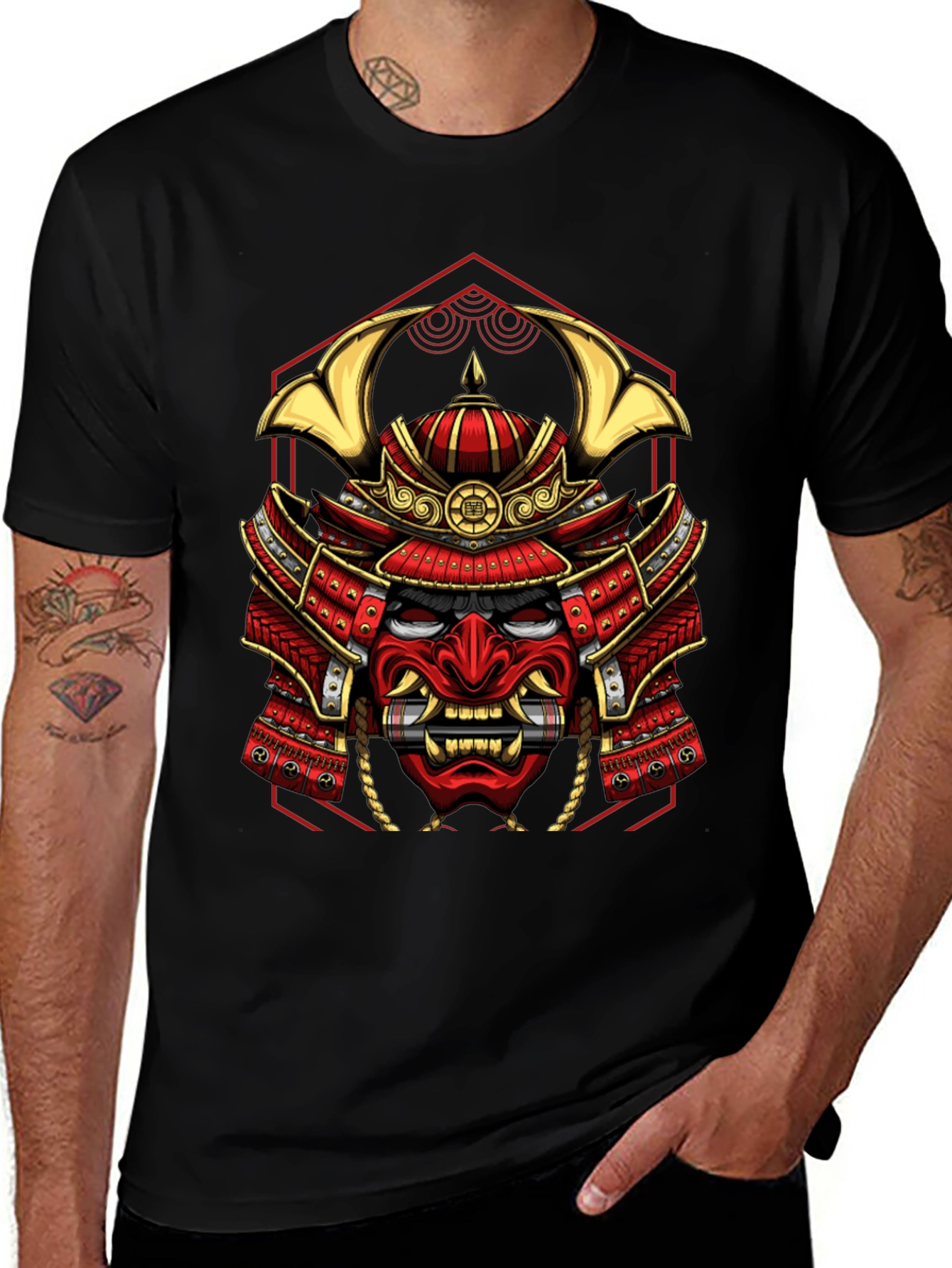 Samurai Warrior Graphic Tee - Unique Design