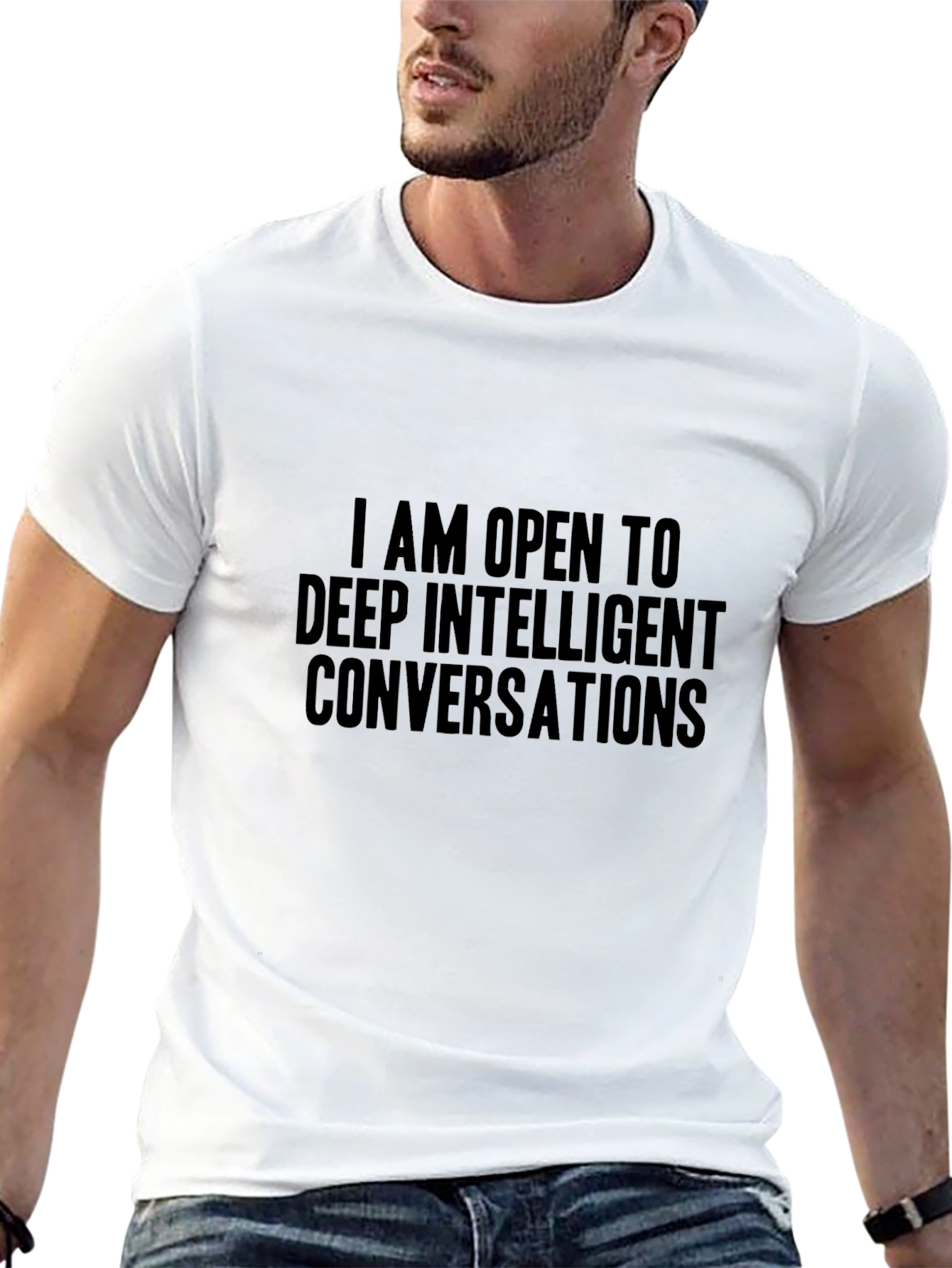 Deep Conversations Graphic Tee - Black