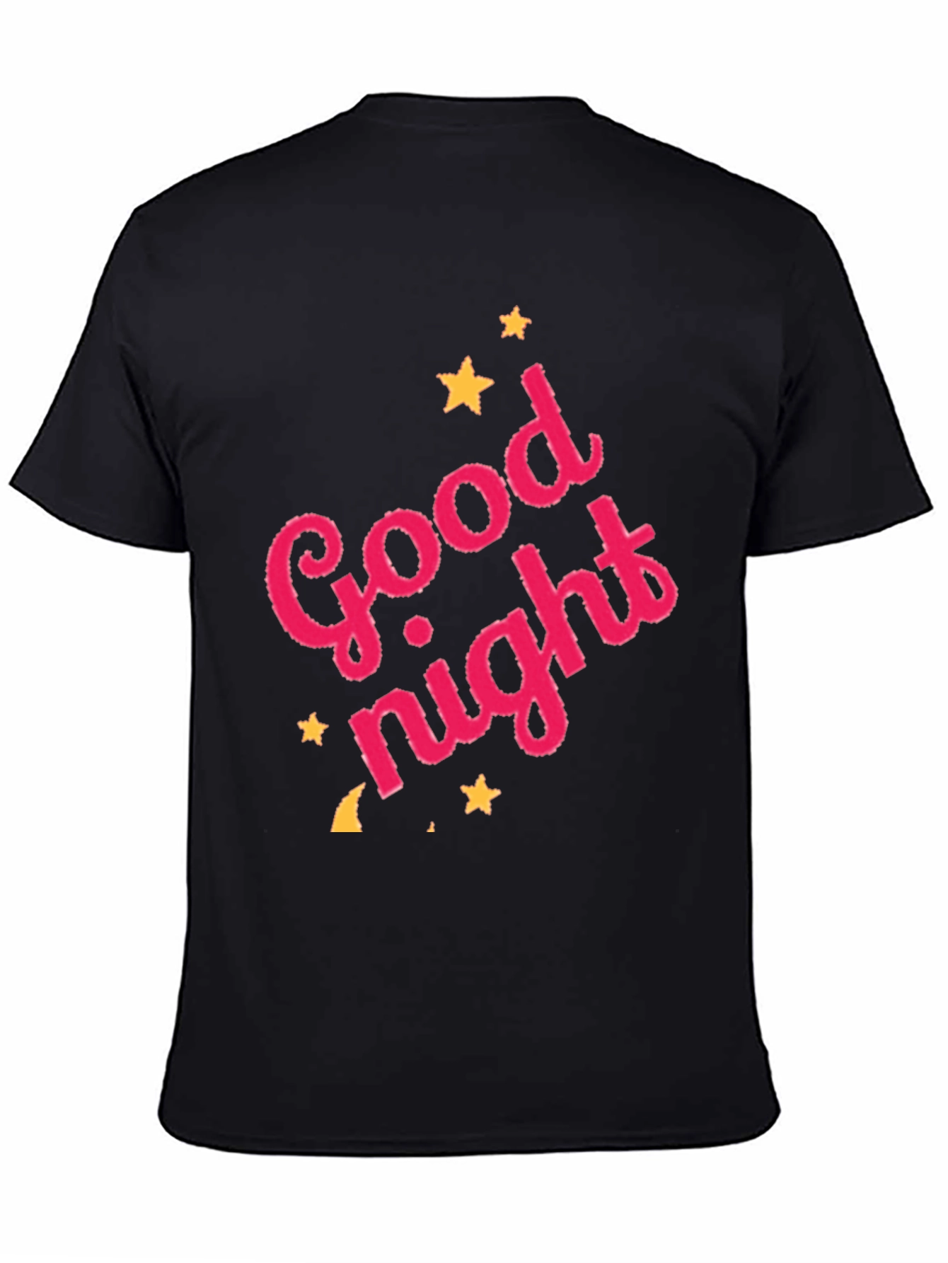 Good Night Graphic Tee - Black Cotton T-Shirt