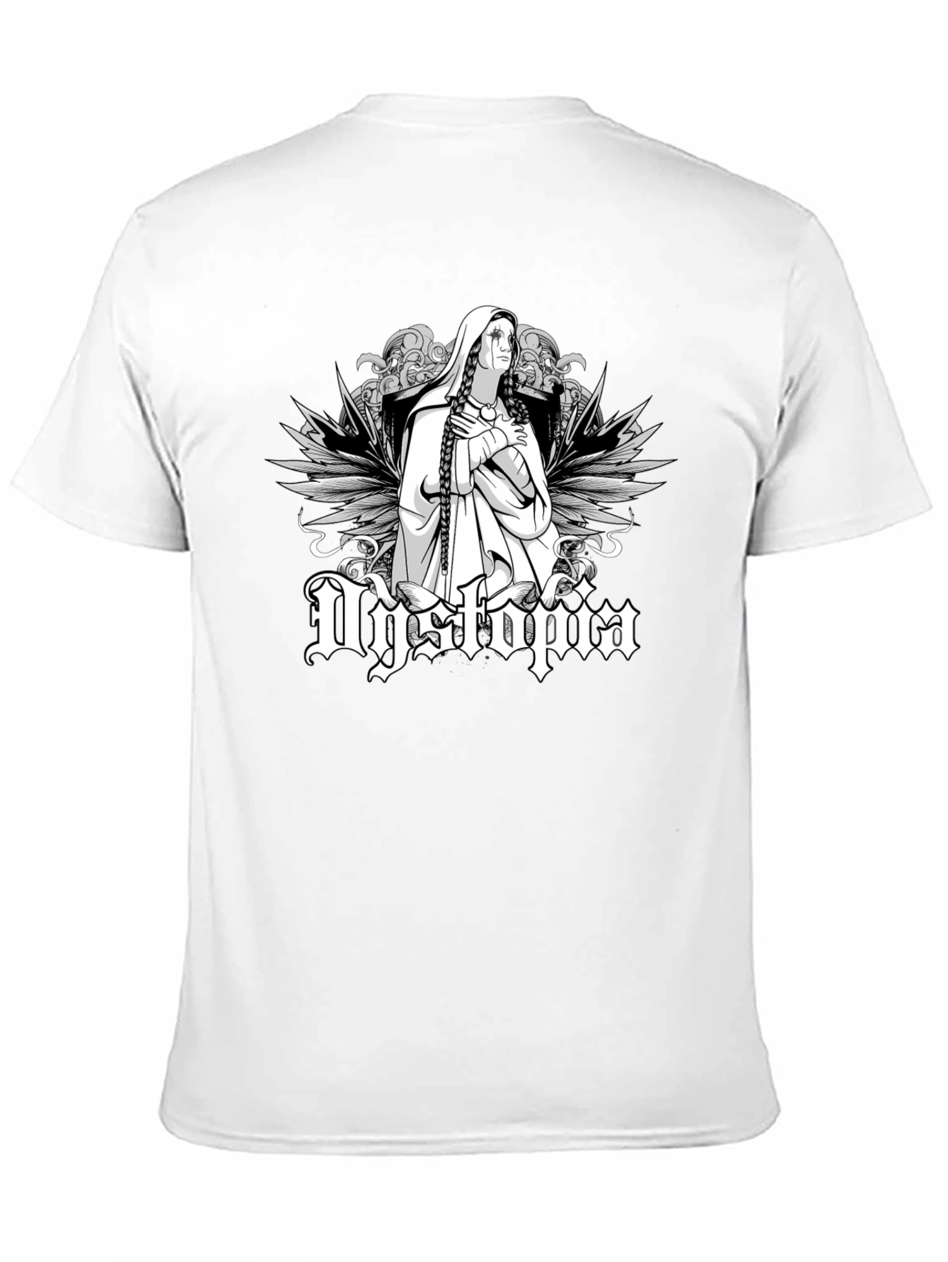 Dystopia Graphic Print Black T-Shirt