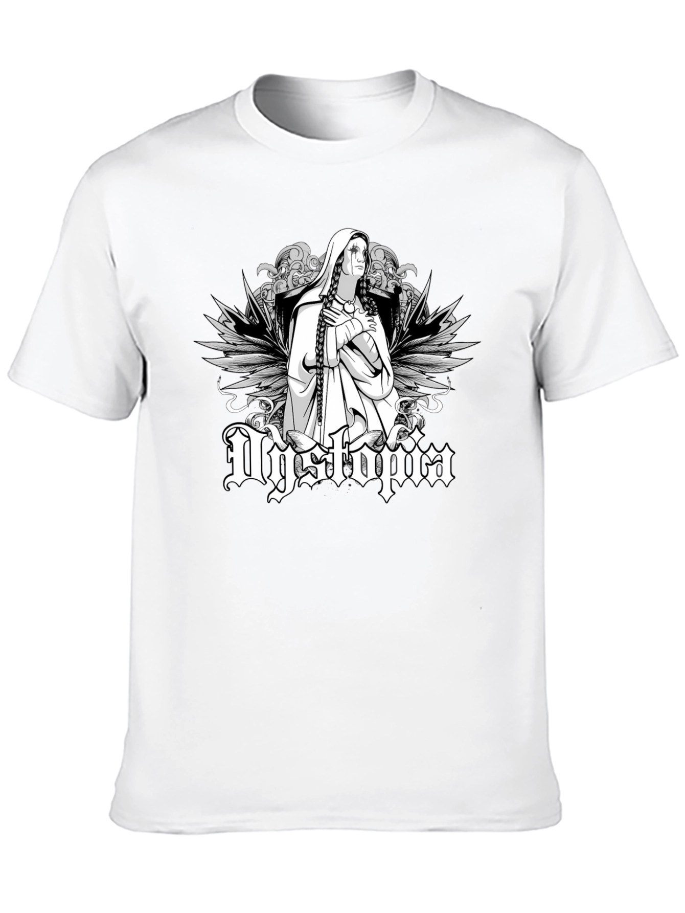 Dystopia Graphic Print Black T-Shirt