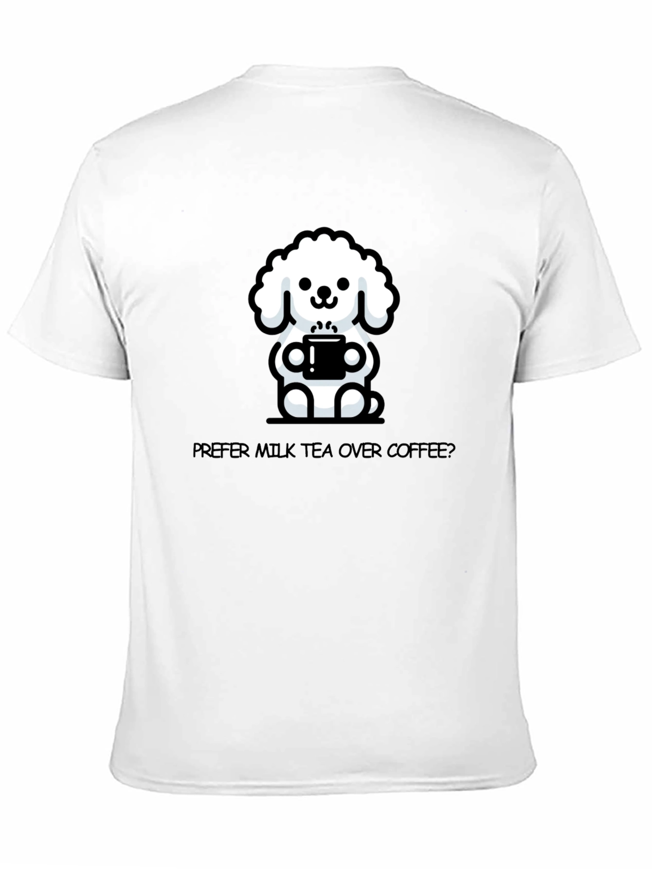 Cute Dog Milk Tea T-Shirt - Unisex Casual Tee