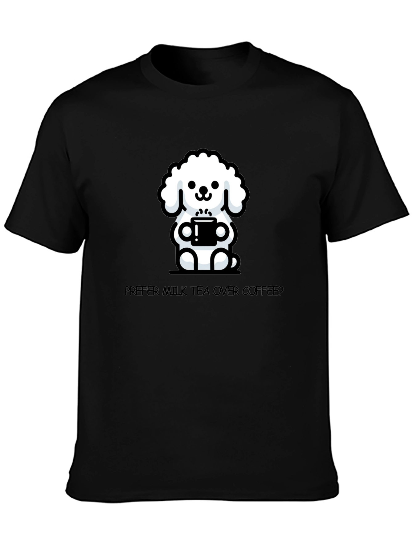 Cute Dog Milk Tea T-Shirt - Unisex Casual Tee