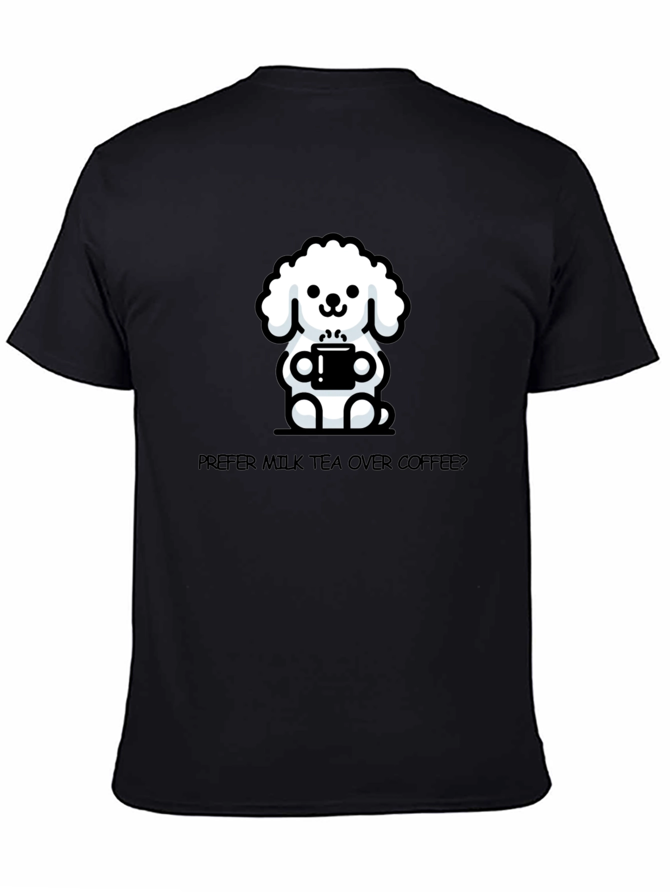 Cute Dog Milk Tea T-Shirt - Unisex Casual Tee