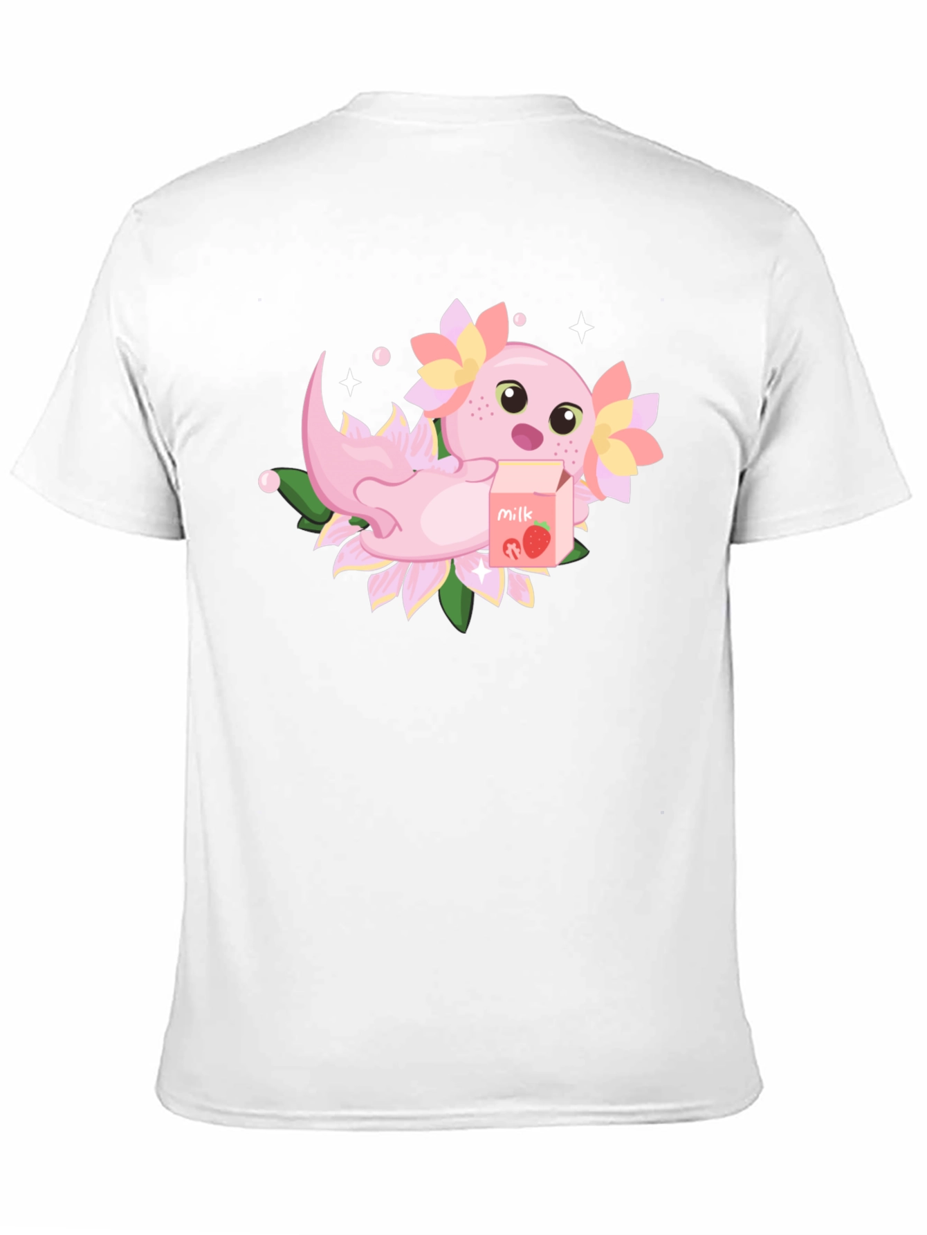 Axolotl Strawberry Milk T-Shirt