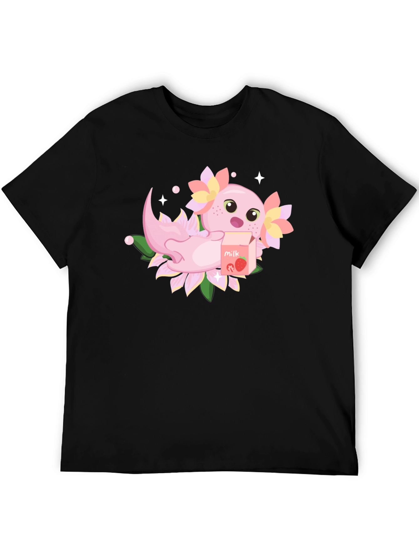Axolotl Strawberry Milk T-Shirt