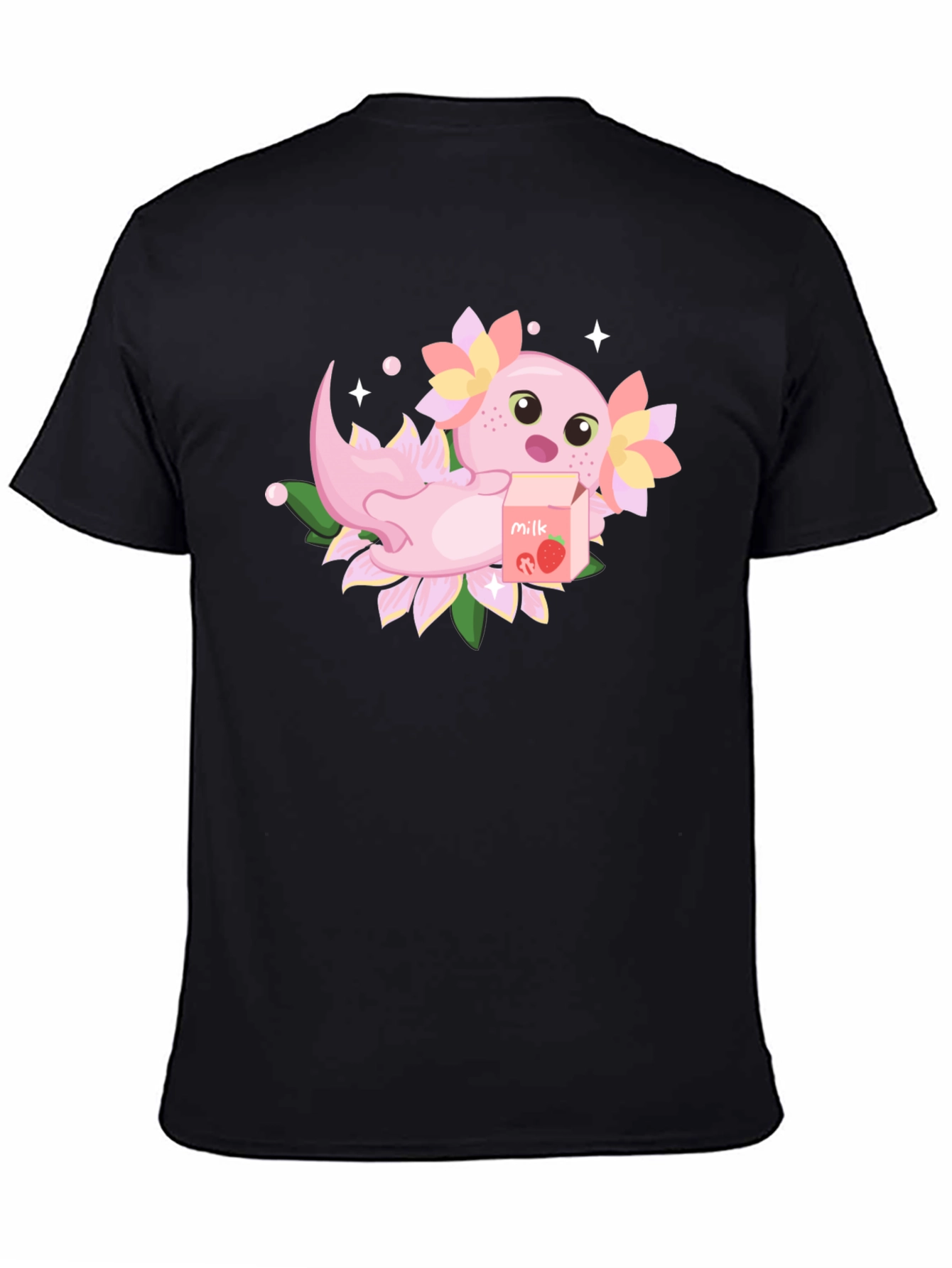 Axolotl Strawberry Milk T-Shirt