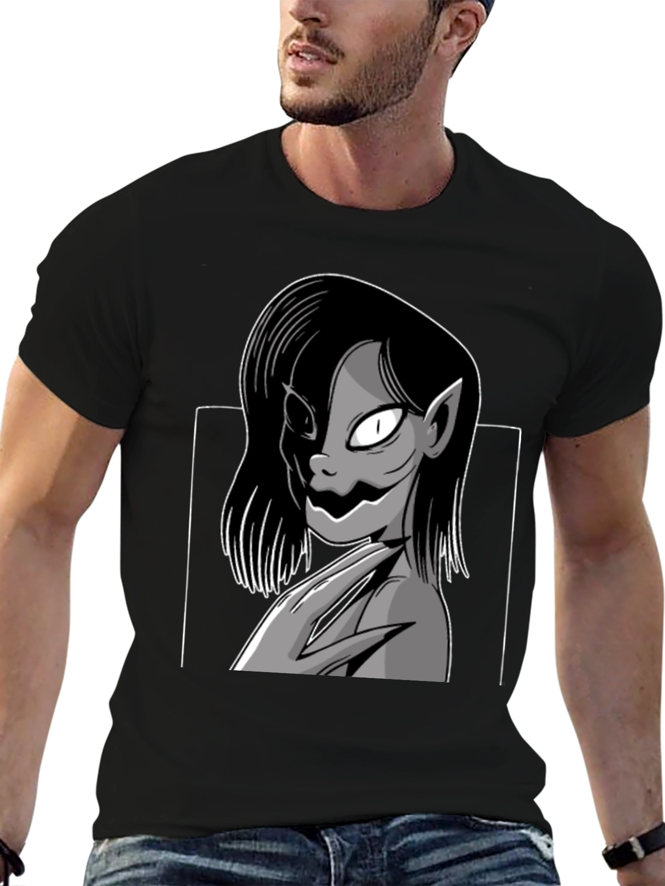 Monster Girl Graphic Tee - Unisex Black T-Shirt