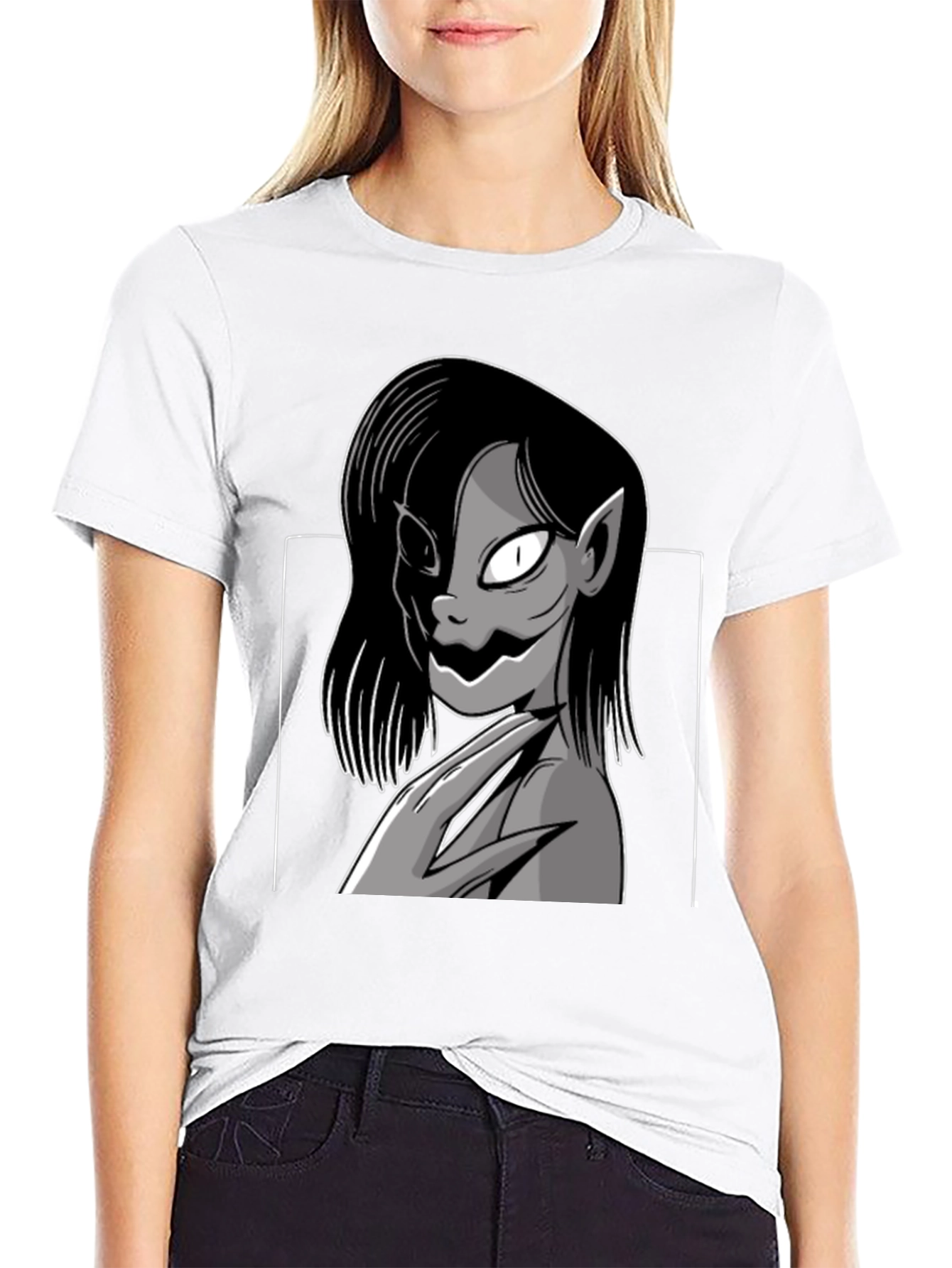 Monster Girl Graphic Tee - Unisex Black T-Shirt