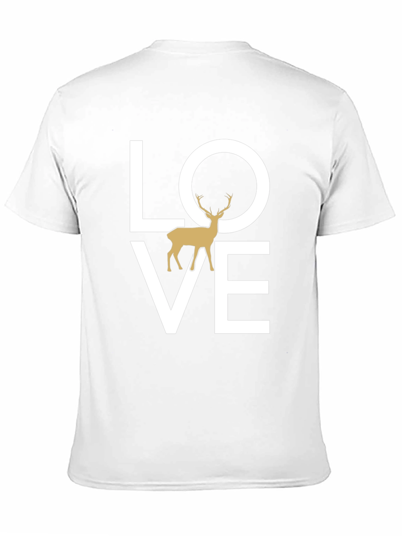 Love Deer Graphic Tee - Black Casual Shirt