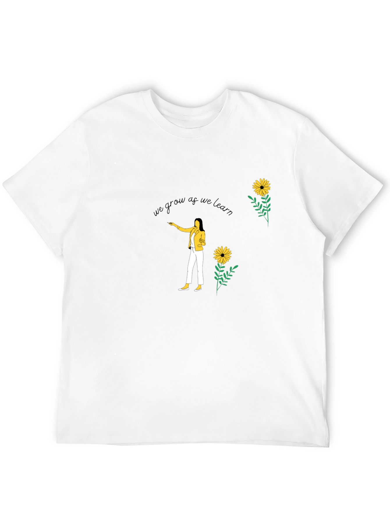 We Grow As We Learn Graphic Tee