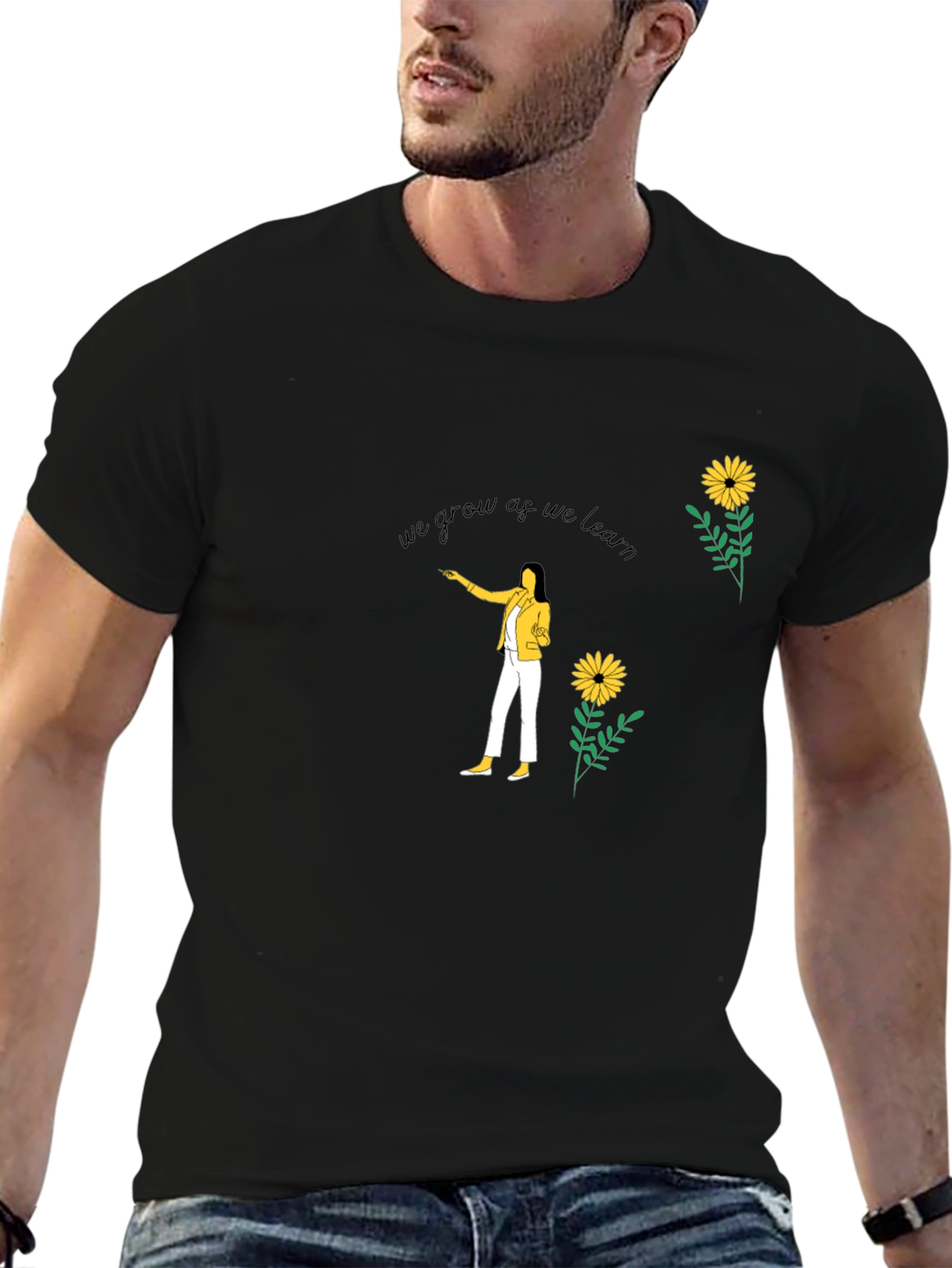 We Grow As We Learn Graphic Tee