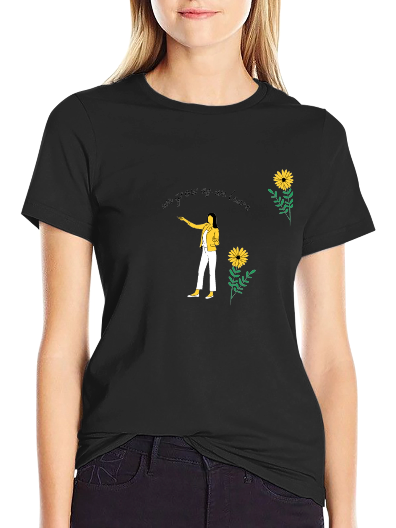 We Grow As We Learn Graphic Tee