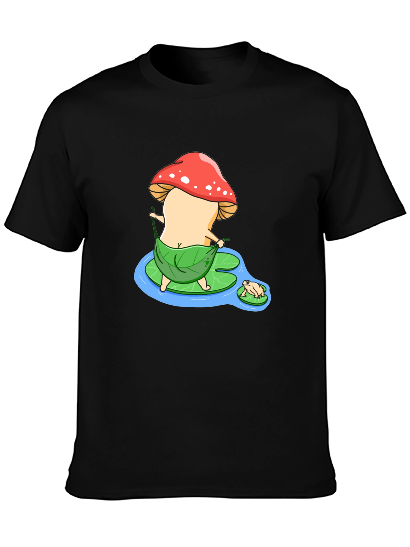 Mushroom Cartoon Graphic T-Shirt