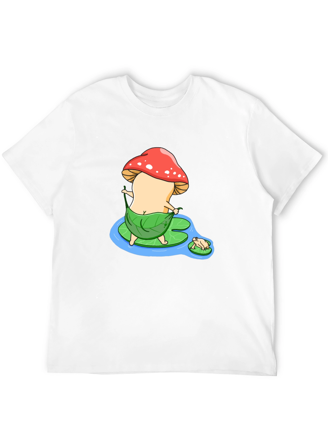 Mushroom Cartoon Graphic T-Shirt