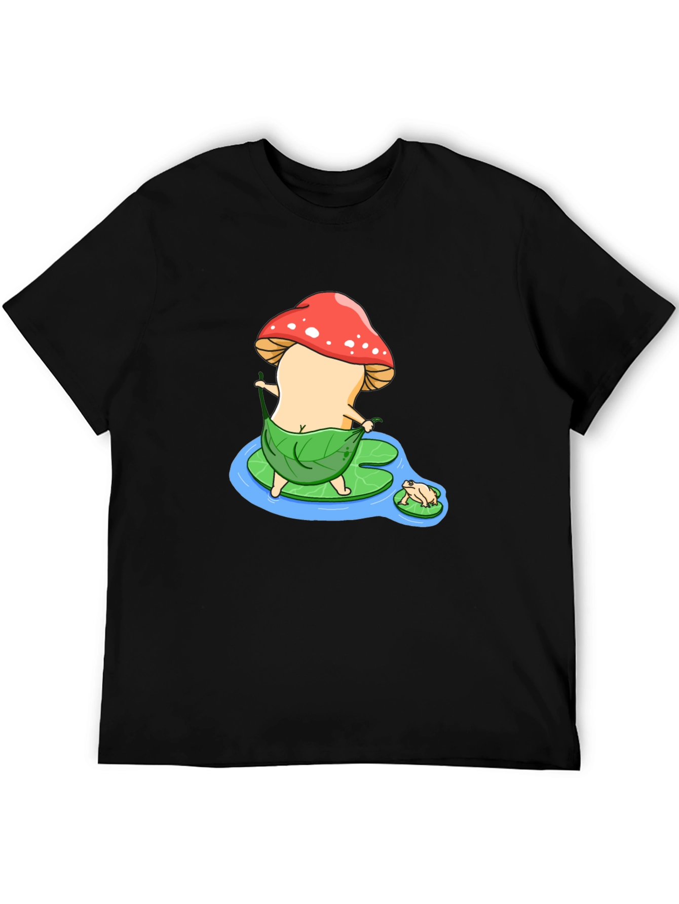 Mushroom Cartoon Graphic T-Shirt