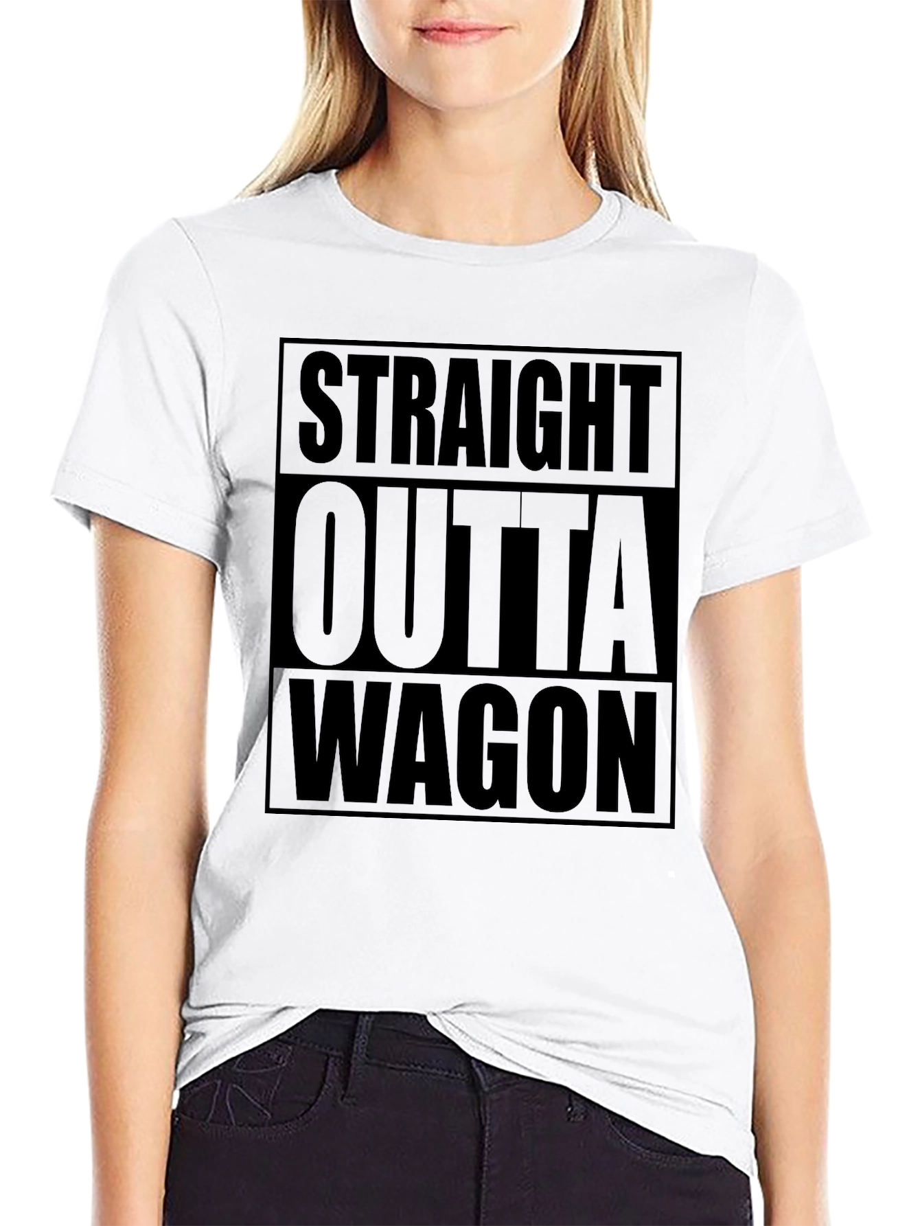 Straight Outta Wagon - Novelty Graphic Tee
