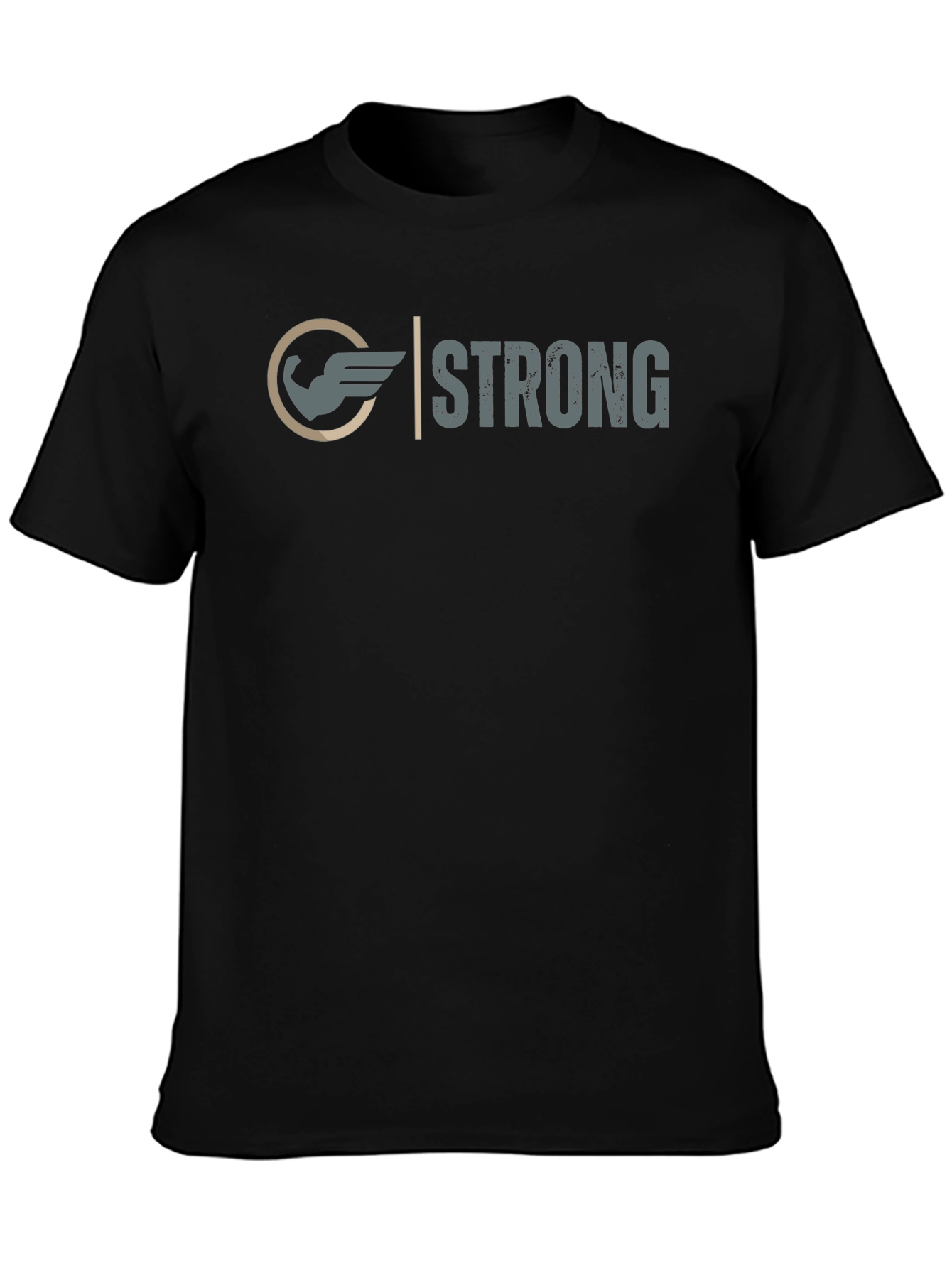 Strong Graphic Tee - Winged Arm Design