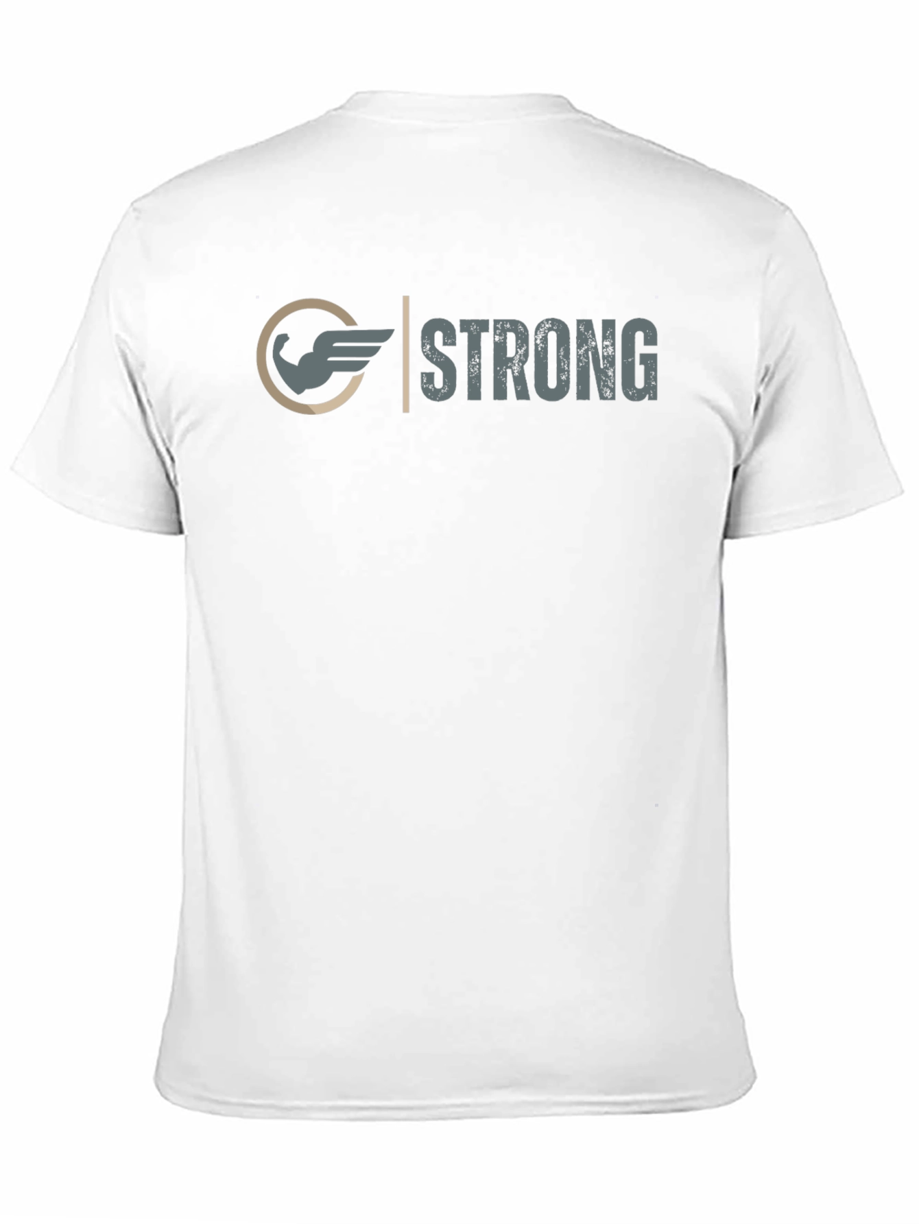 Strong Graphic Tee - Winged Arm Design
