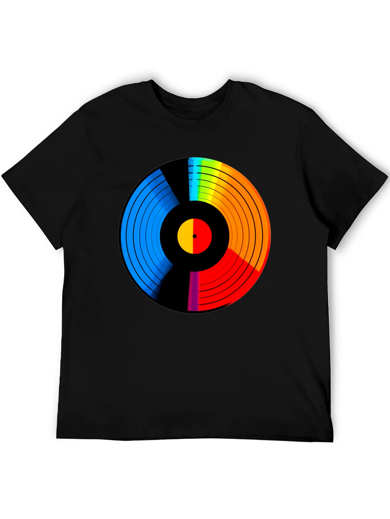 Retro Vinyl Record Rainbow T-Shirt