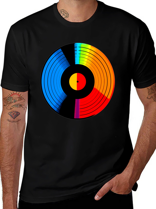 Retro Vinyl Record Rainbow T-Shirt