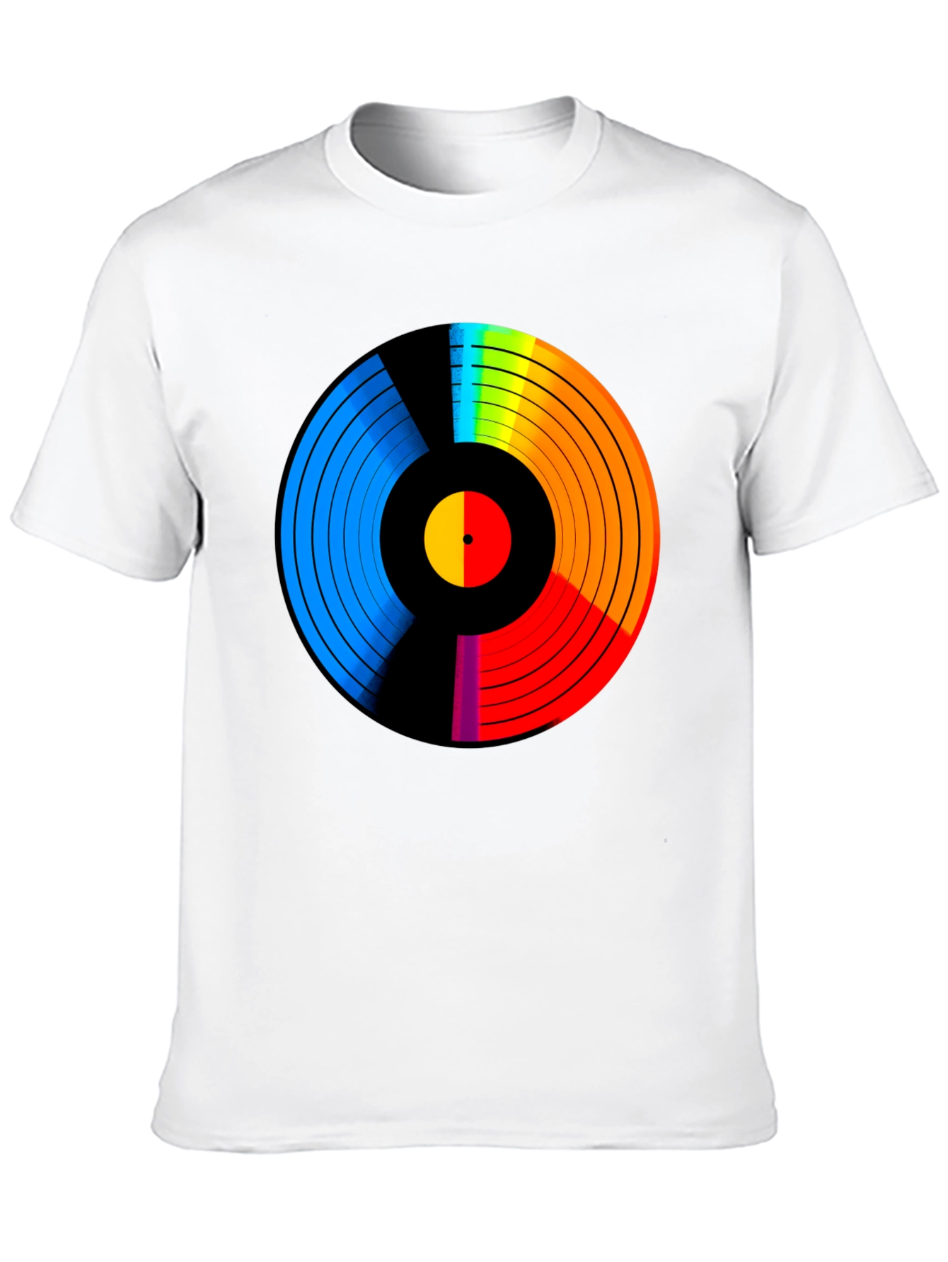 Retro Vinyl Record Rainbow T-Shirt