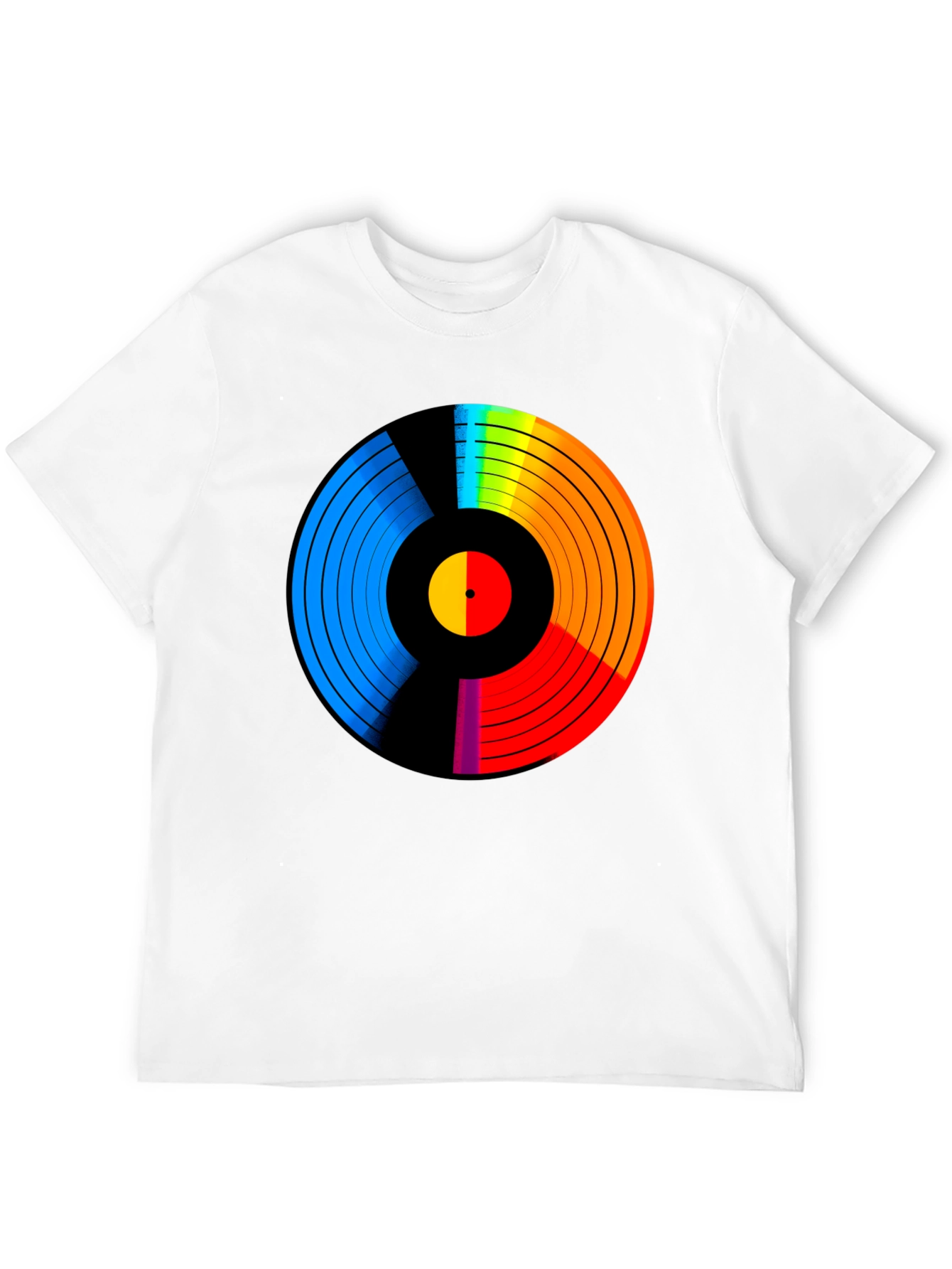 Retro Vinyl Record Rainbow T-Shirt