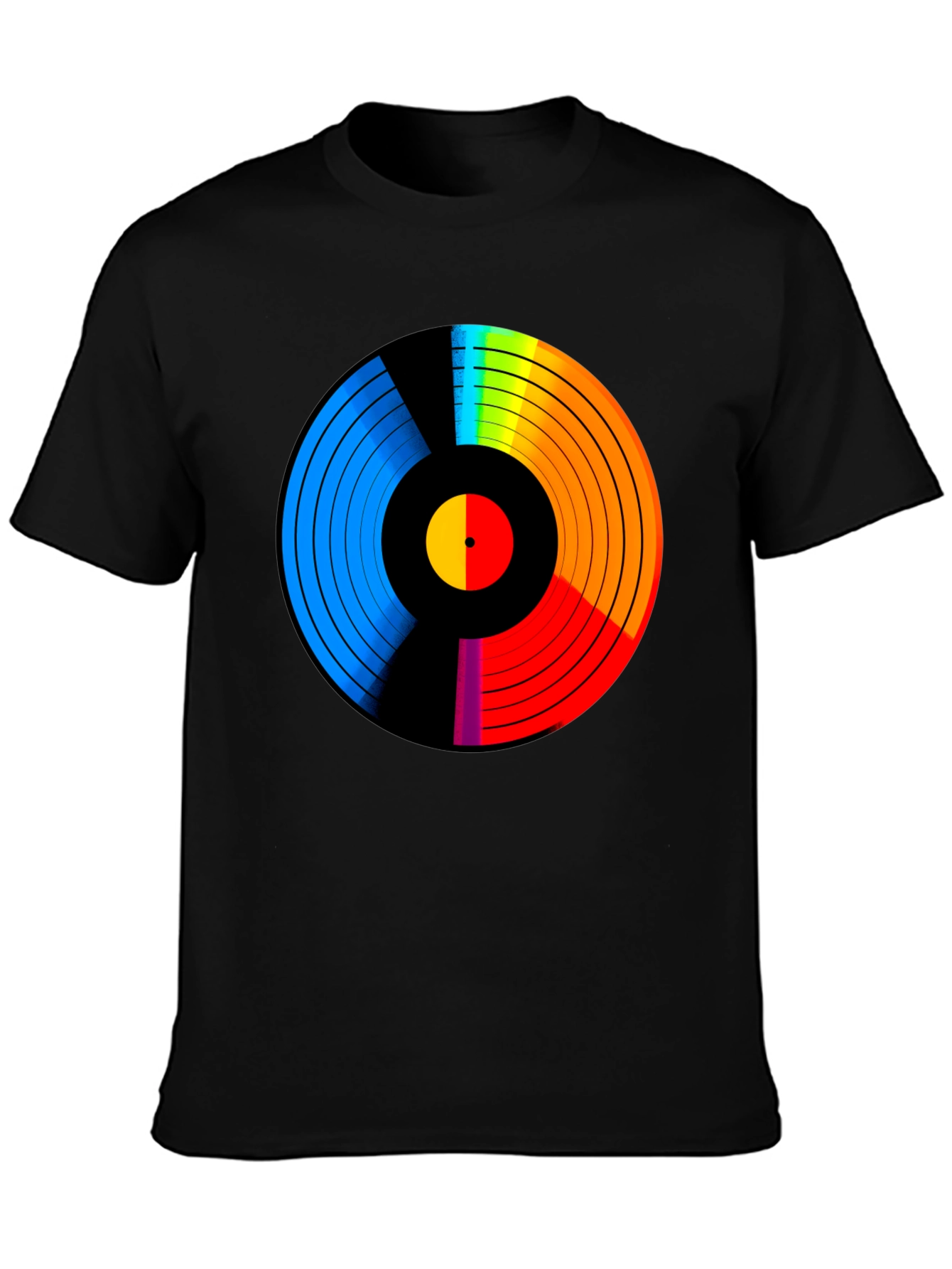 Retro Vinyl Record Rainbow T-Shirt
