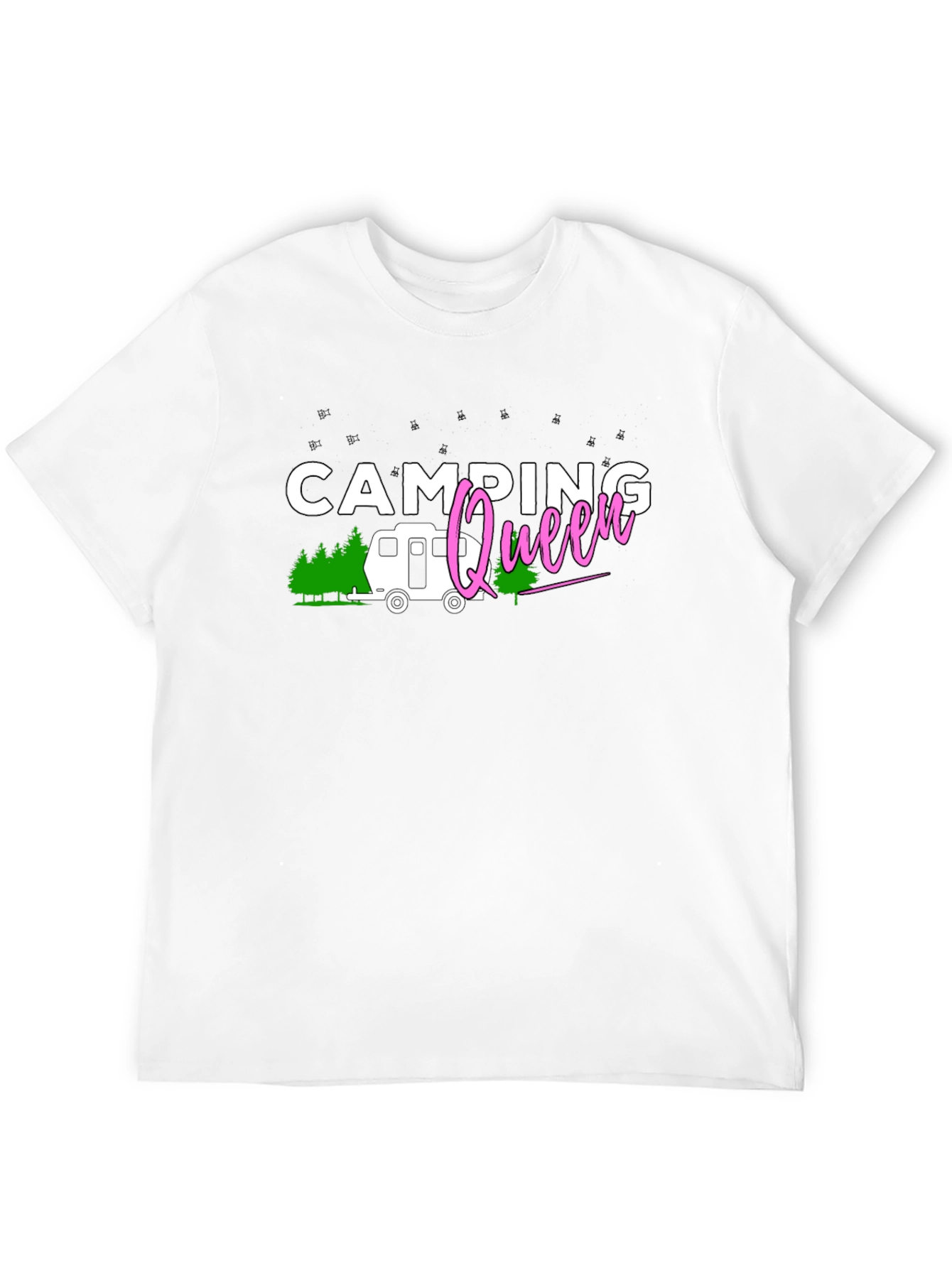 Camping Queen Black T-Shirt