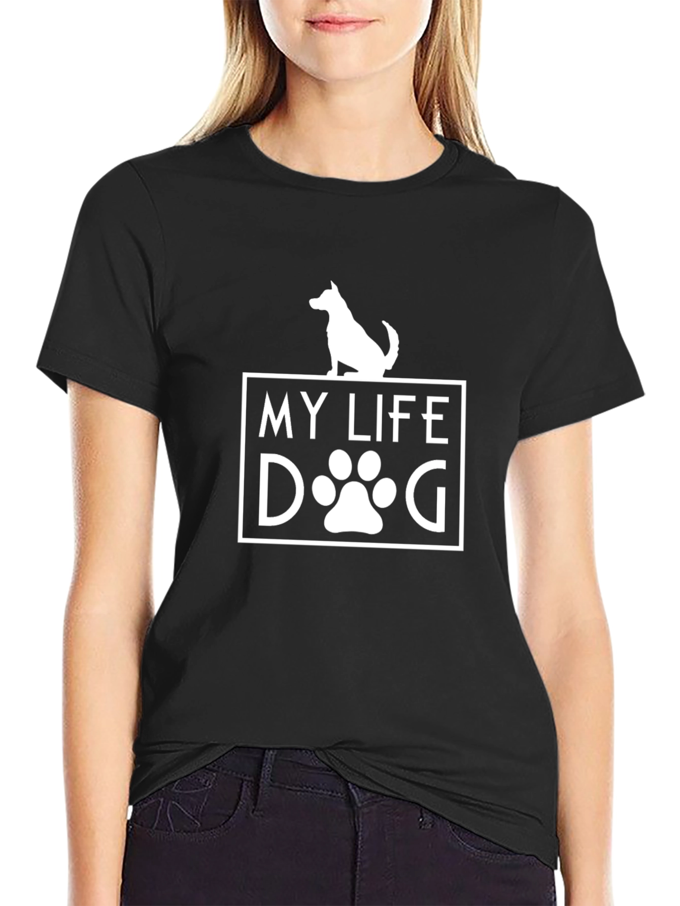 My Life Dog T-Shirt - Black