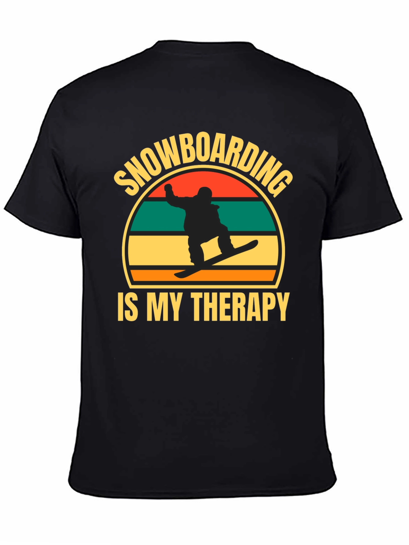 Snowboarding is My Therapy Graphic T-Shirt