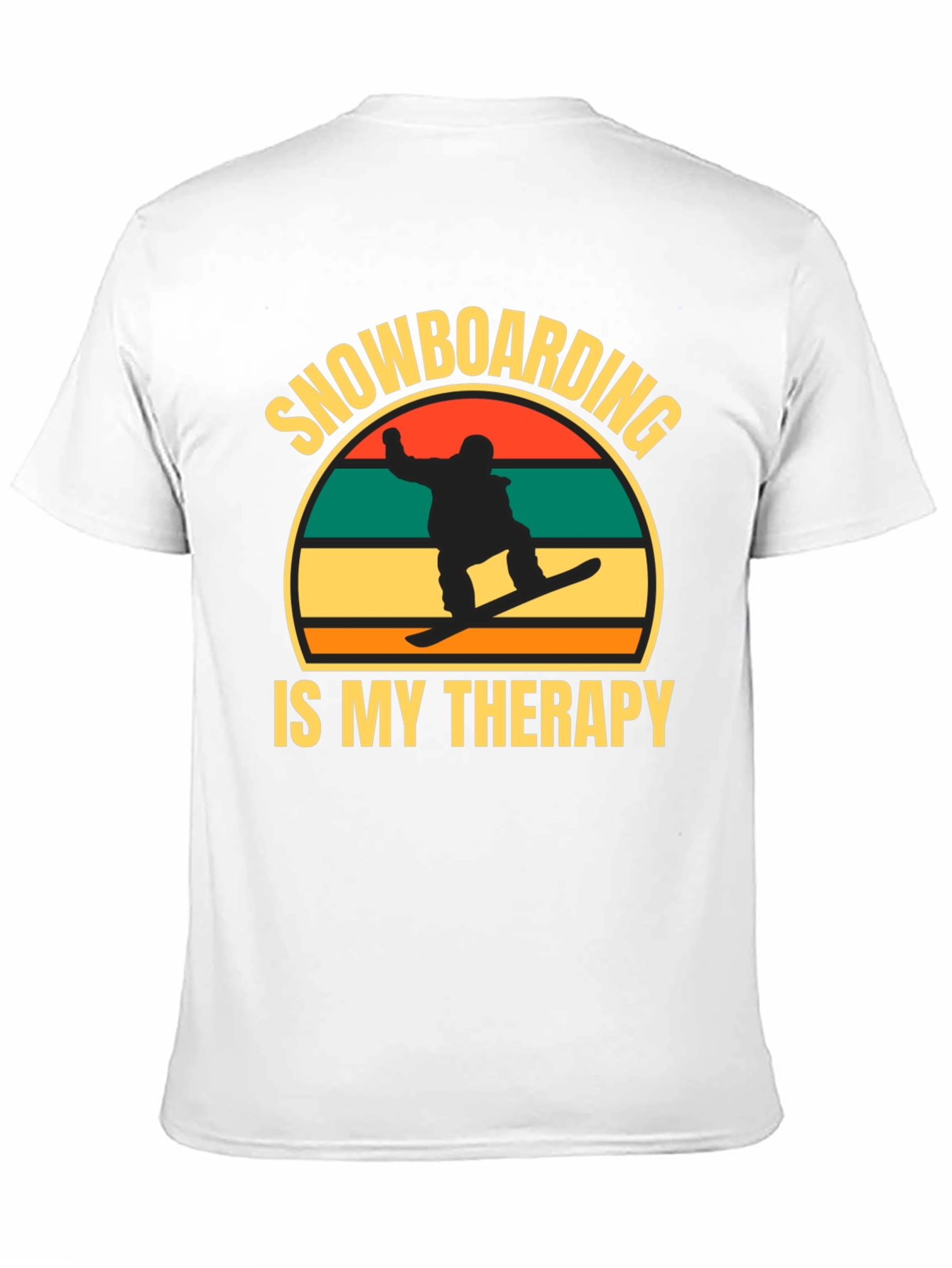 Snowboarding is My Therapy Graphic T-Shirt