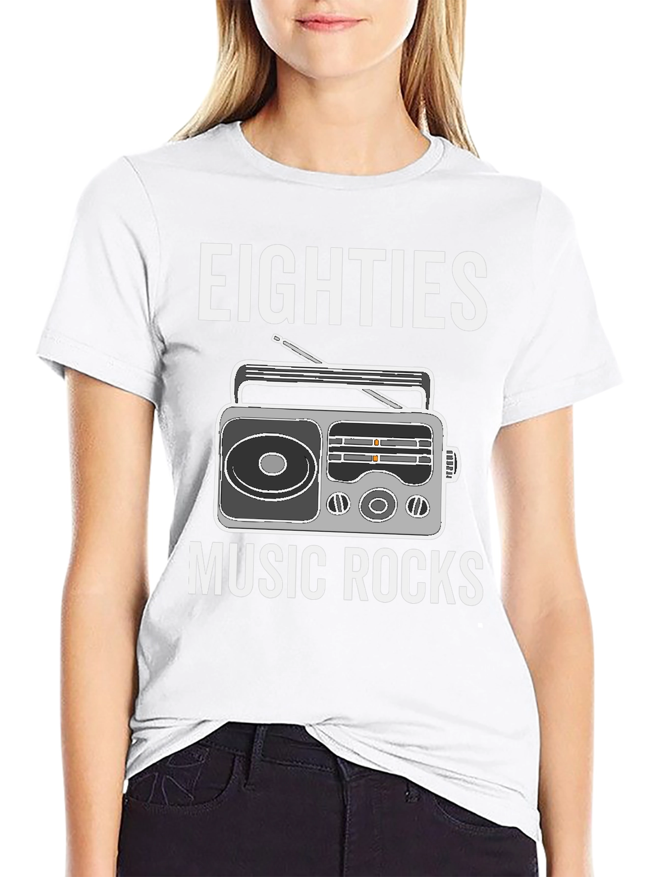 Eighties Music Rocks Graphic T-Shirt