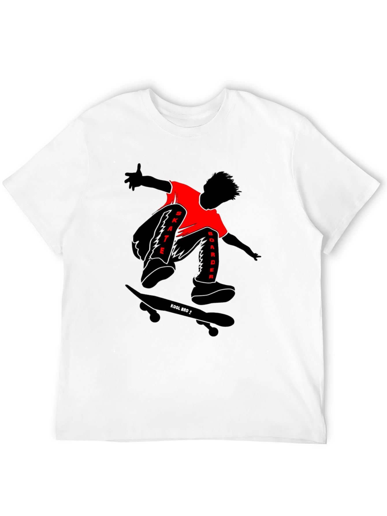 Skateboarder Graphic T-Shirt - Kool Bro Design