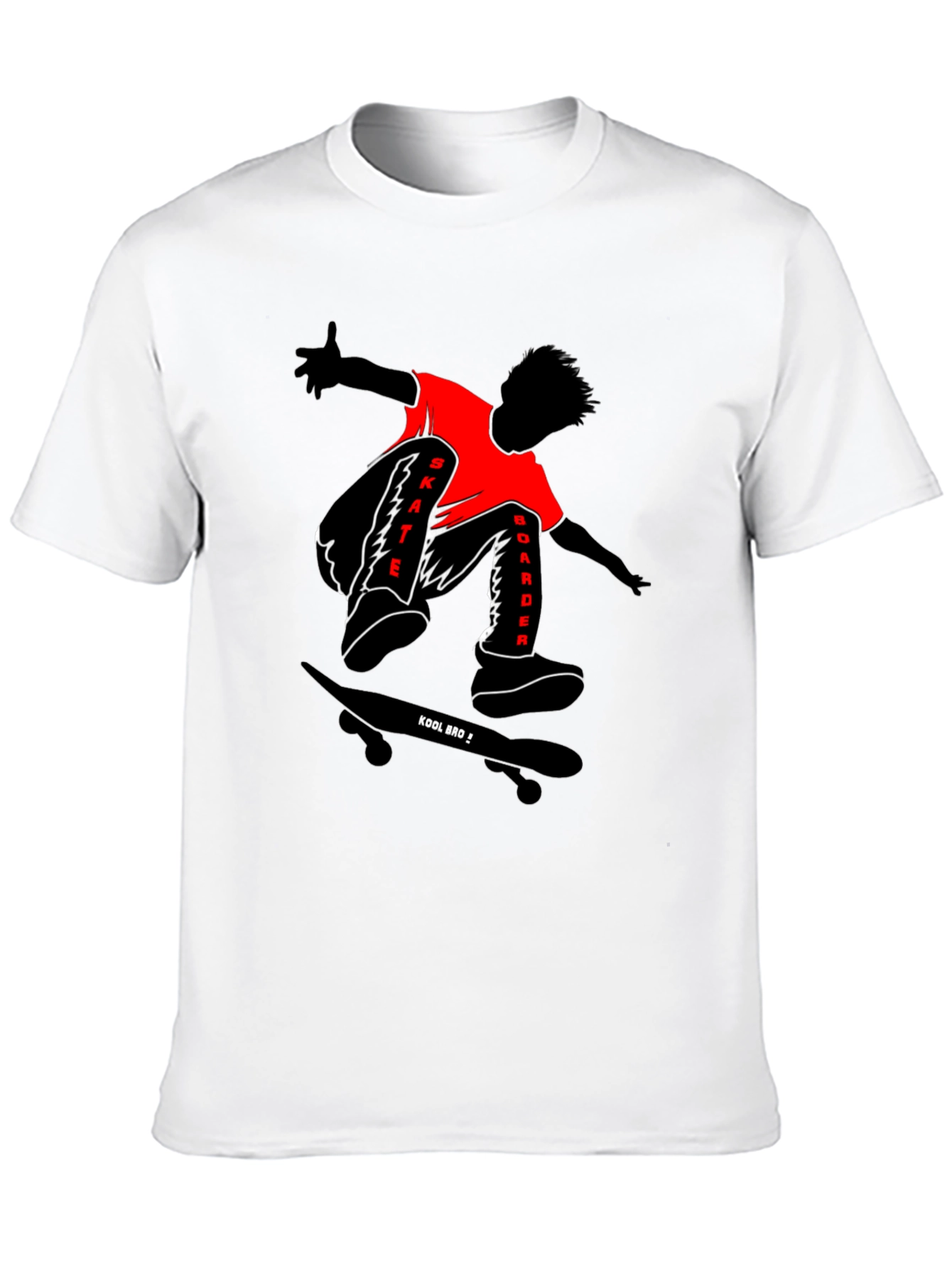 Skateboarder Graphic T-Shirt - Kool Bro Design